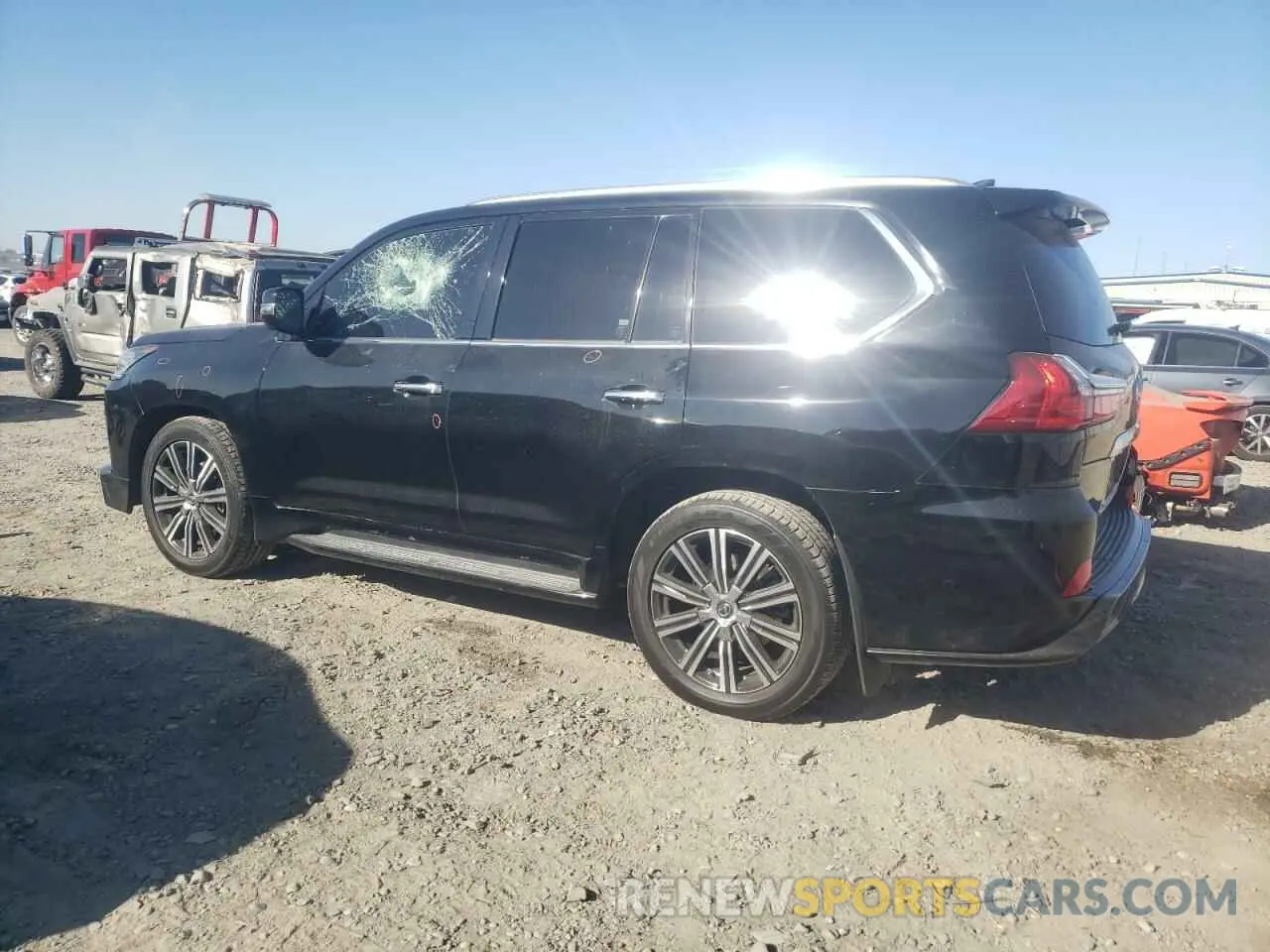 2 Photograph of a damaged car JTJDY7AX9L4332897 LEXUS LX570 2020
