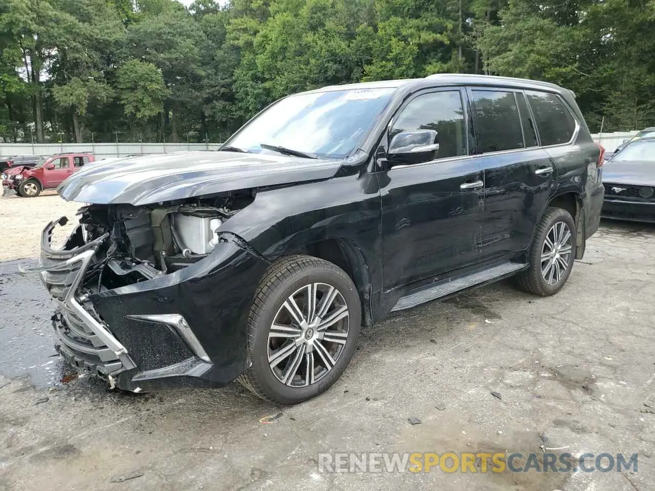 1 Photograph of a damaged car JTJDY7AX0M4334216 LEXUS LX570 2021
