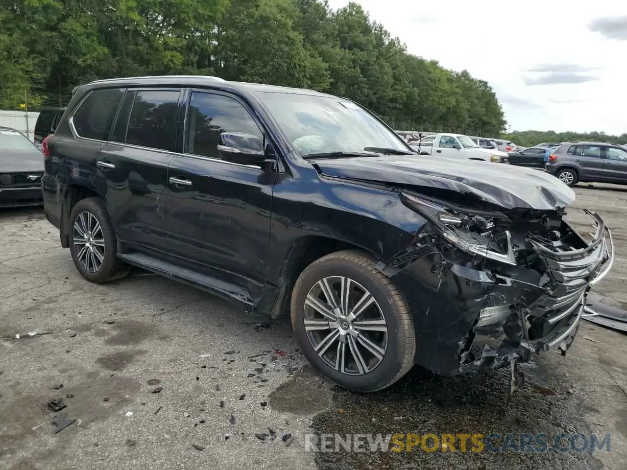 4 Photograph of a damaged car JTJDY7AX0M4334216 LEXUS LX570 2021