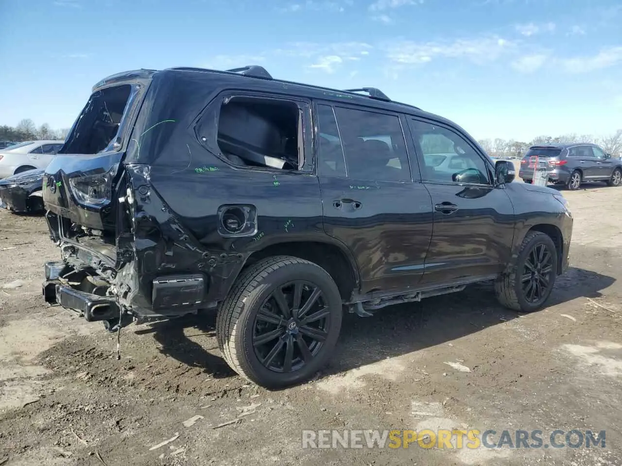 3 Photograph of a damaged car JTJDY7AX3M4334050 LEXUS LX570 2021