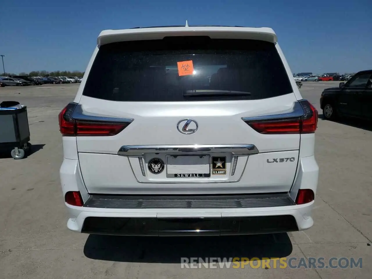 6 Photograph of a damaged car JTJDY7AX6M4344040 LEXUS LX570 2021