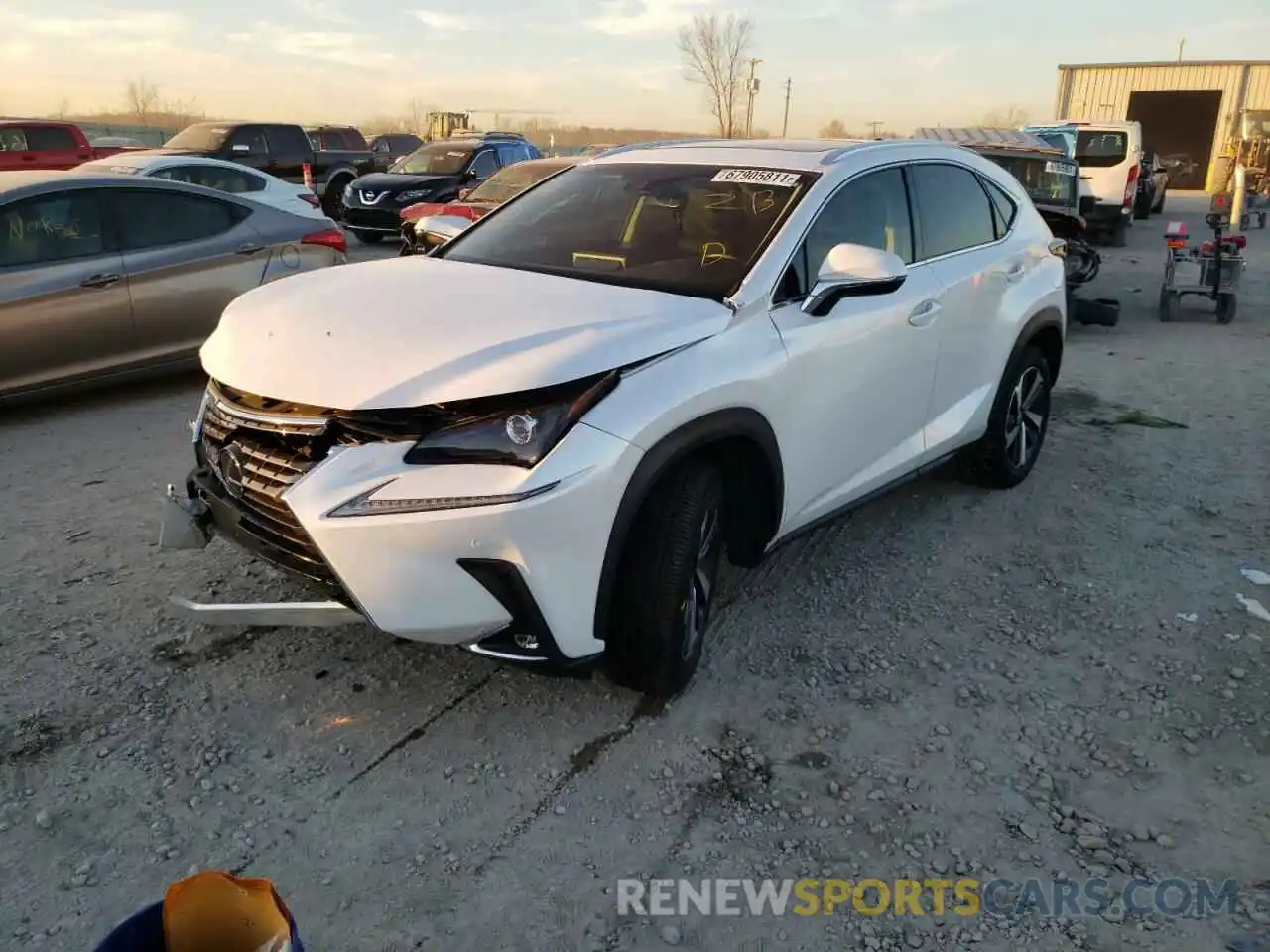 2 Photograph of a damaged car JTJBARBZ0K2185225 LEXUS NX 2019