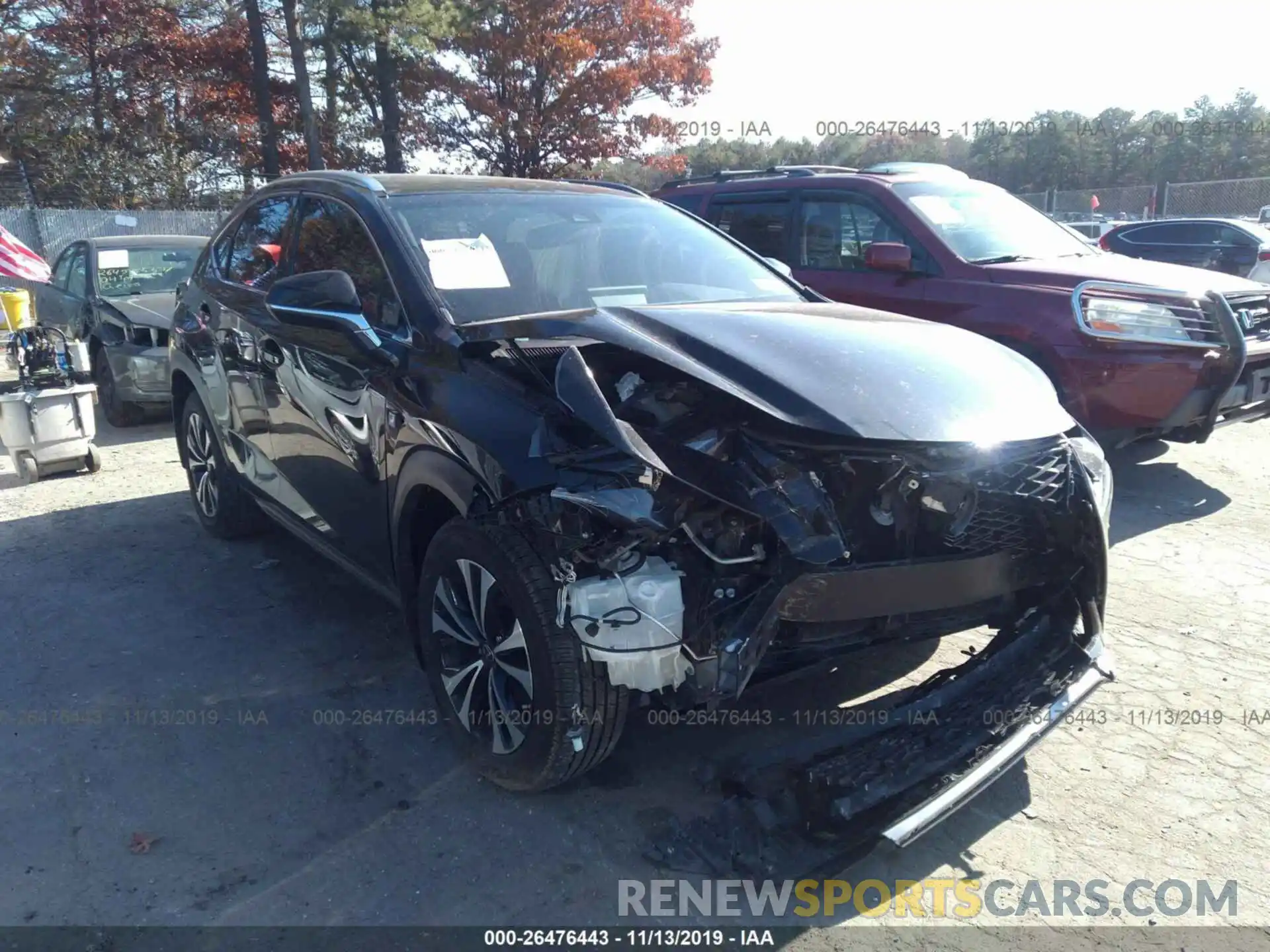 1 Photograph of a damaged car JTJBARBZ0K2188786 LEXUS NX 2019