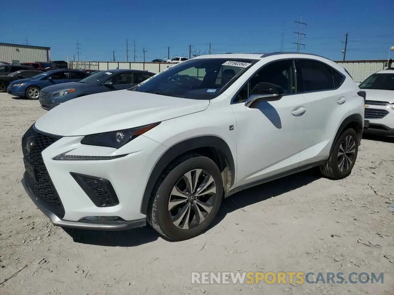 1 Photograph of a damaged car JTJBARBZ0K2189565 LEXUS NX 2019