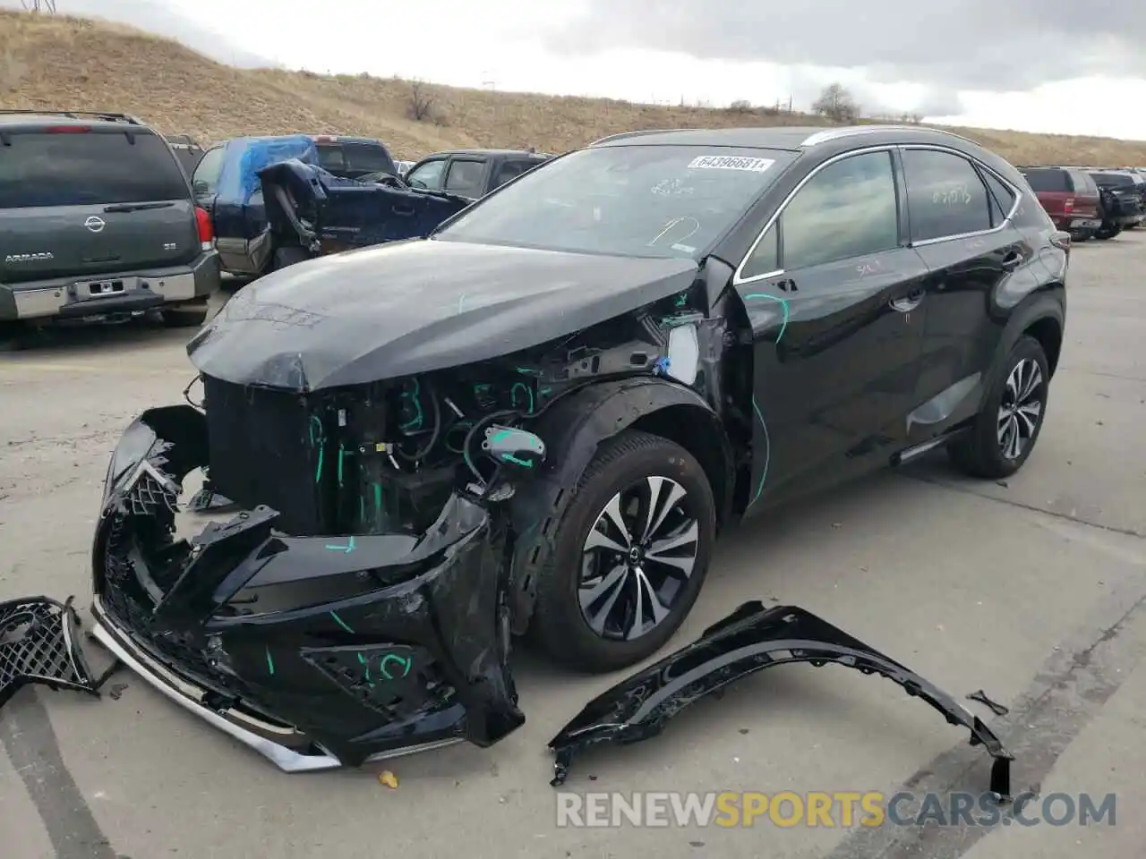 2 Photograph of a damaged car JTJBARBZ2K2211548 LEXUS NX 2019