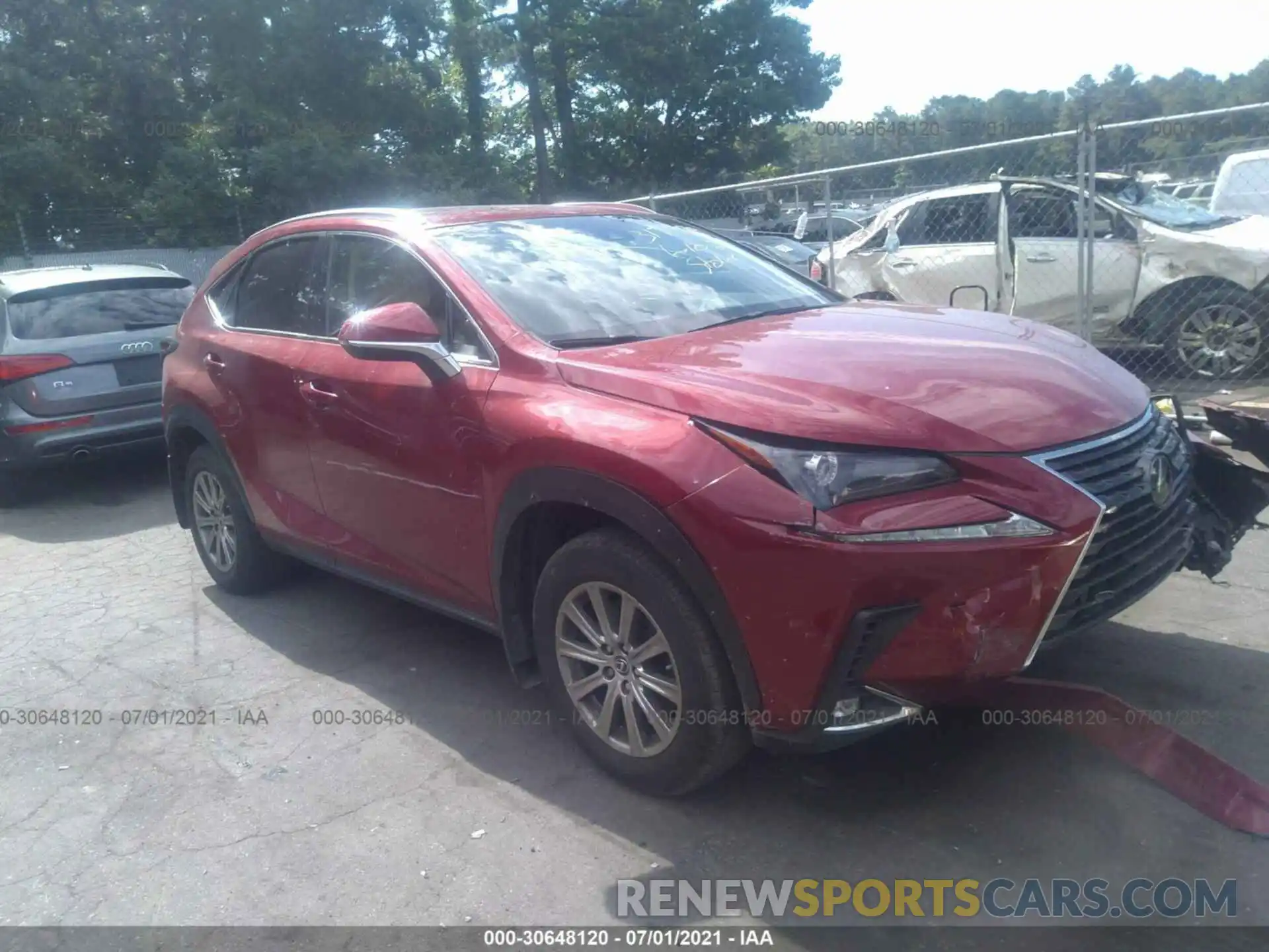 1 Photograph of a damaged car JTJBARBZ3K2194419 LEXUS NX 2019