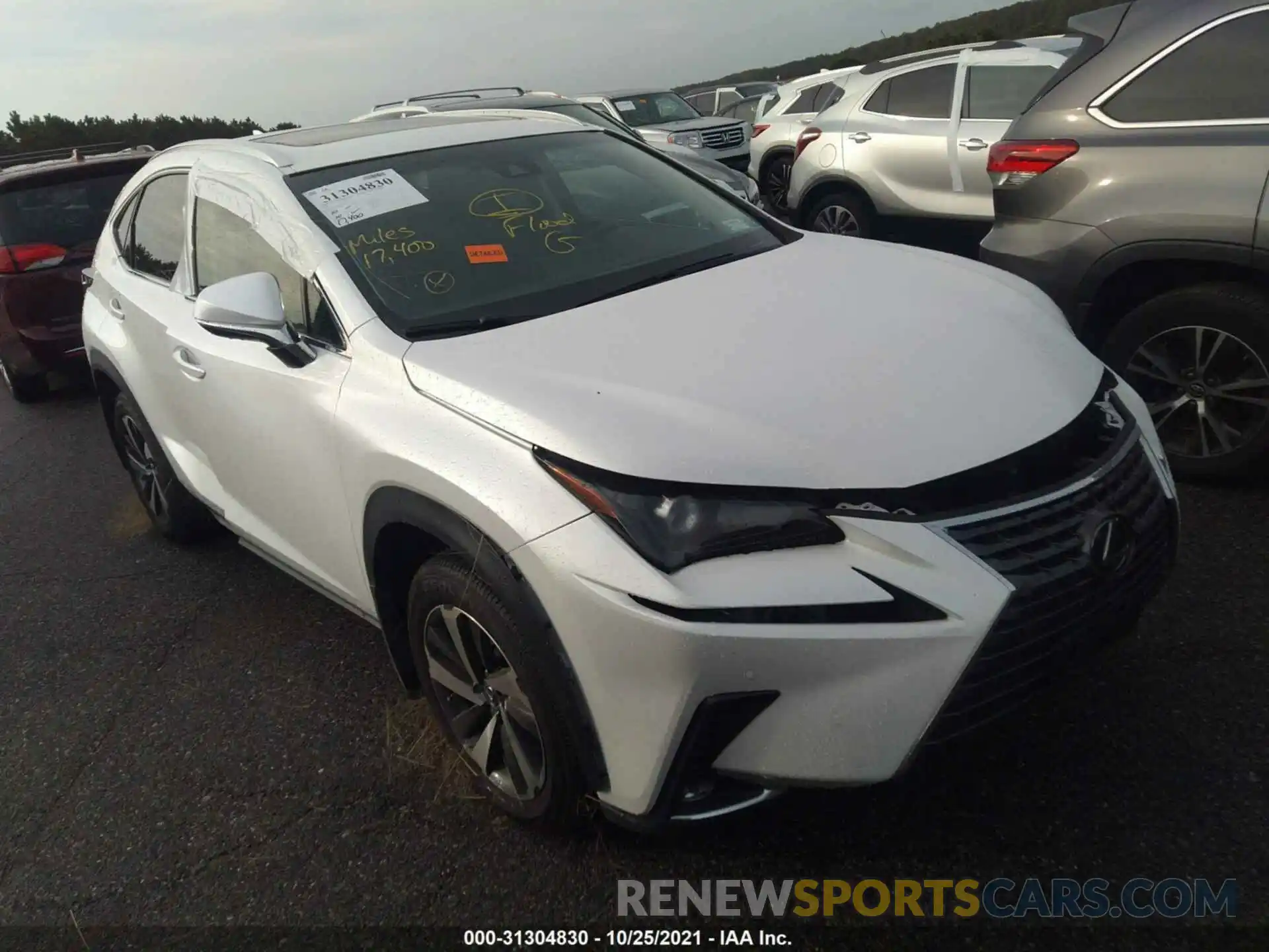 1 Photograph of a damaged car JTJBARBZ3K2196705 LEXUS NX 2019