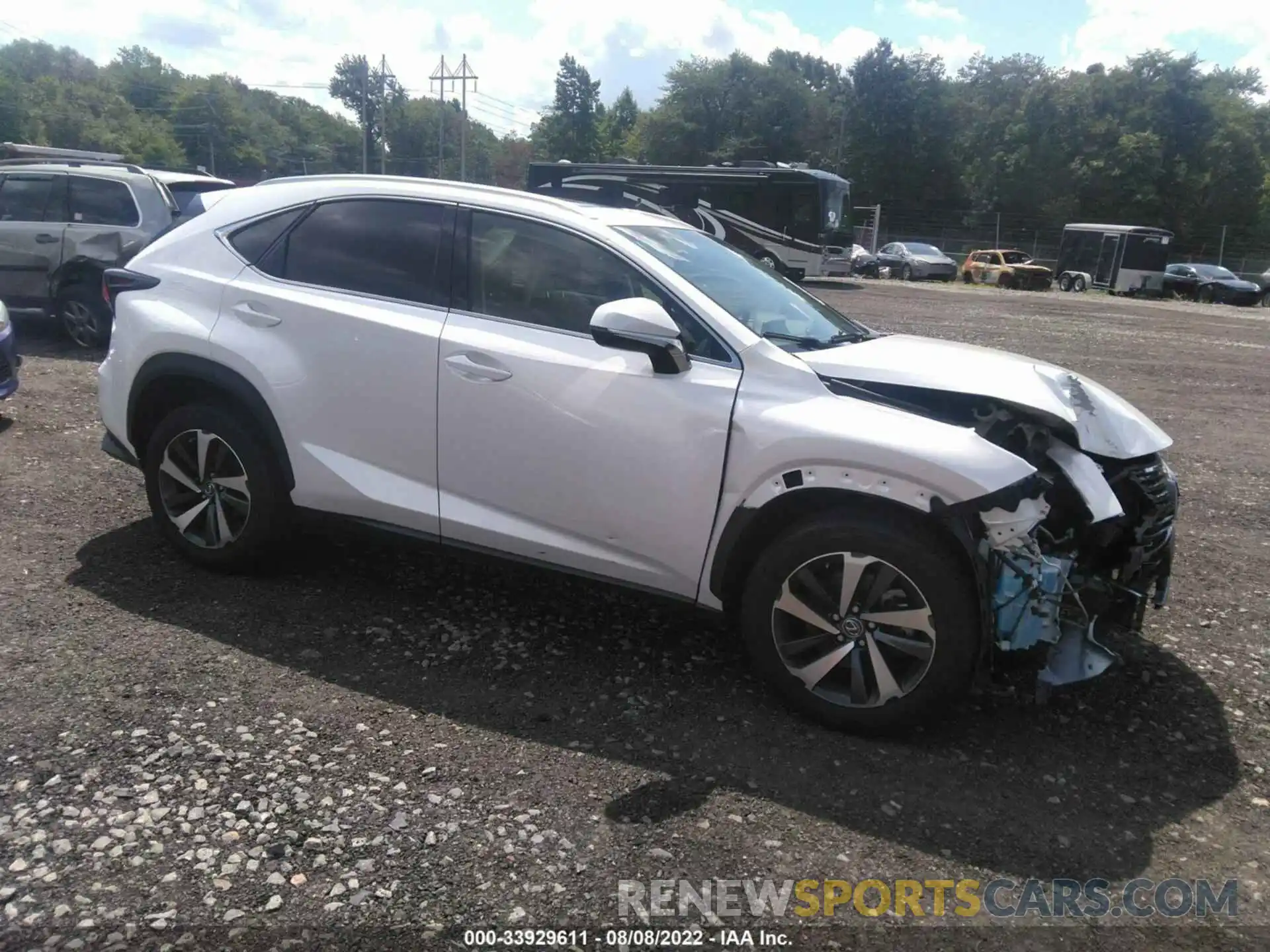 1 Photograph of a damaged car JTJBARBZ3K2199992 LEXUS NX 2019