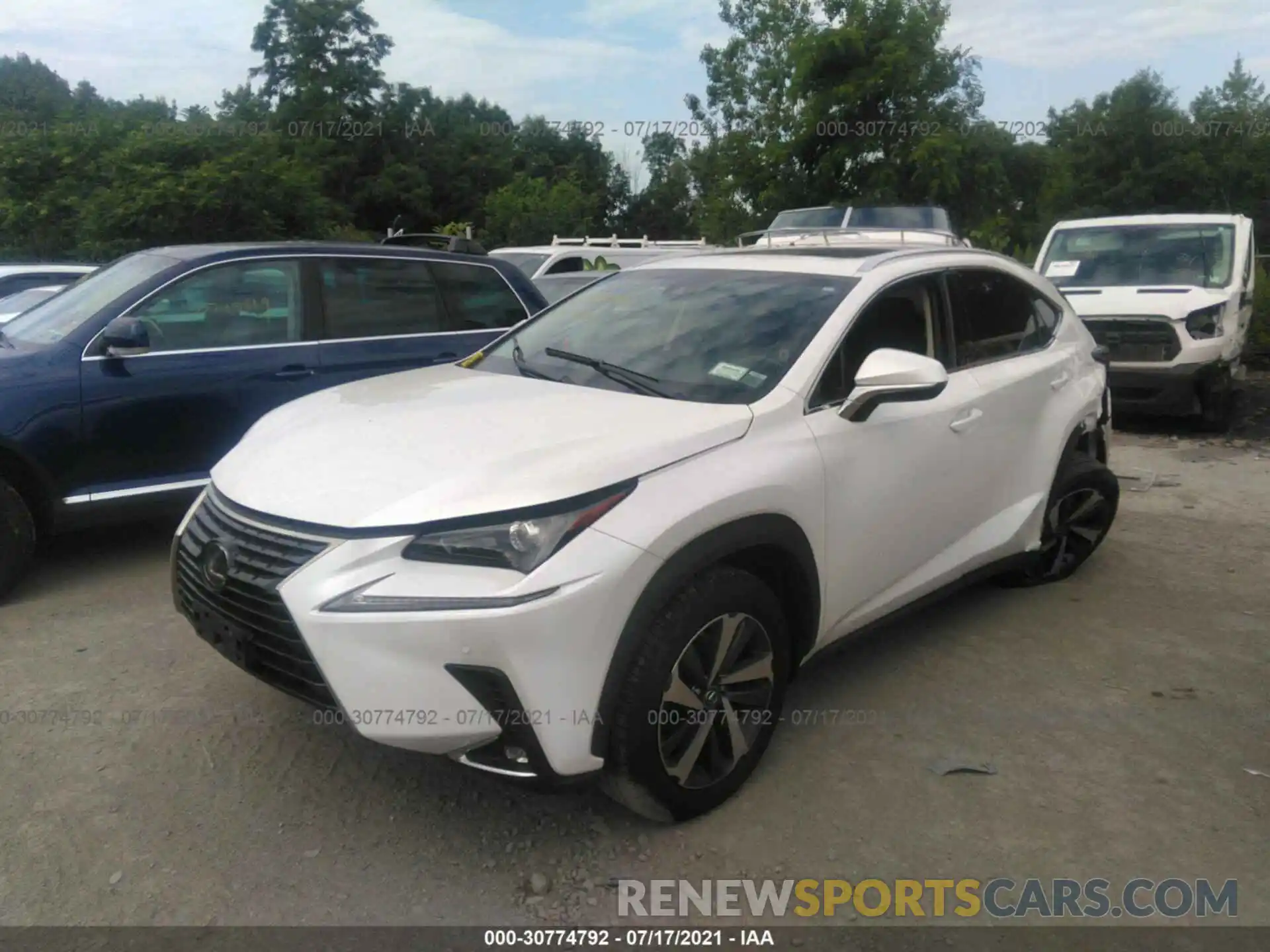 2 Photograph of a damaged car JTJBARBZ3K2208397 LEXUS NX 2019