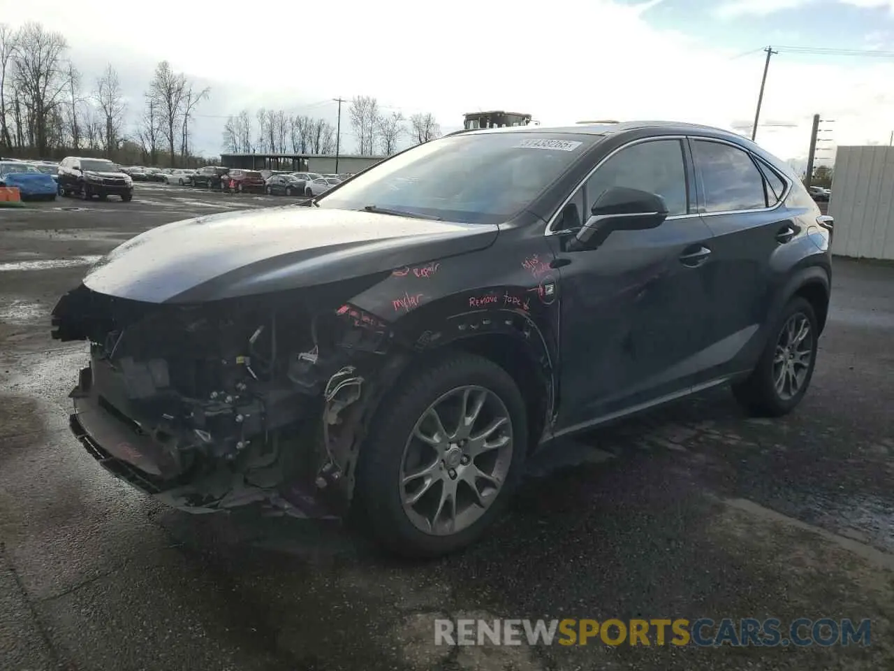 1 Photograph of a damaged car JTJBARBZ3K2211753 LEXUS NX 2019