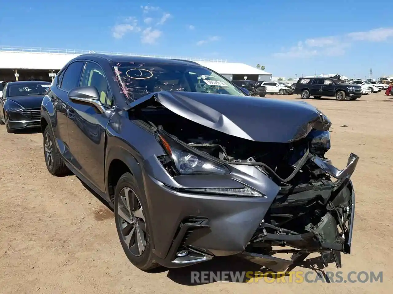 1 Photograph of a damaged car JTJBARBZ4K2191352 LEXUS NX 2019