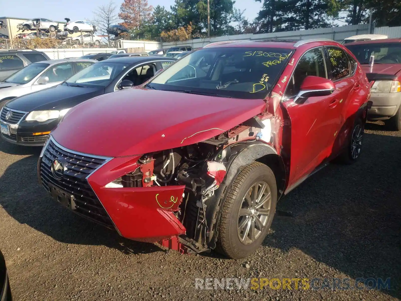 2 Photograph of a damaged car JTJBARBZ5K2180697 LEXUS NX 2019