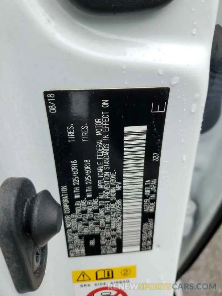 13 Photograph of a damaged car JTJBARBZ5K2192588 LEXUS NX 2019