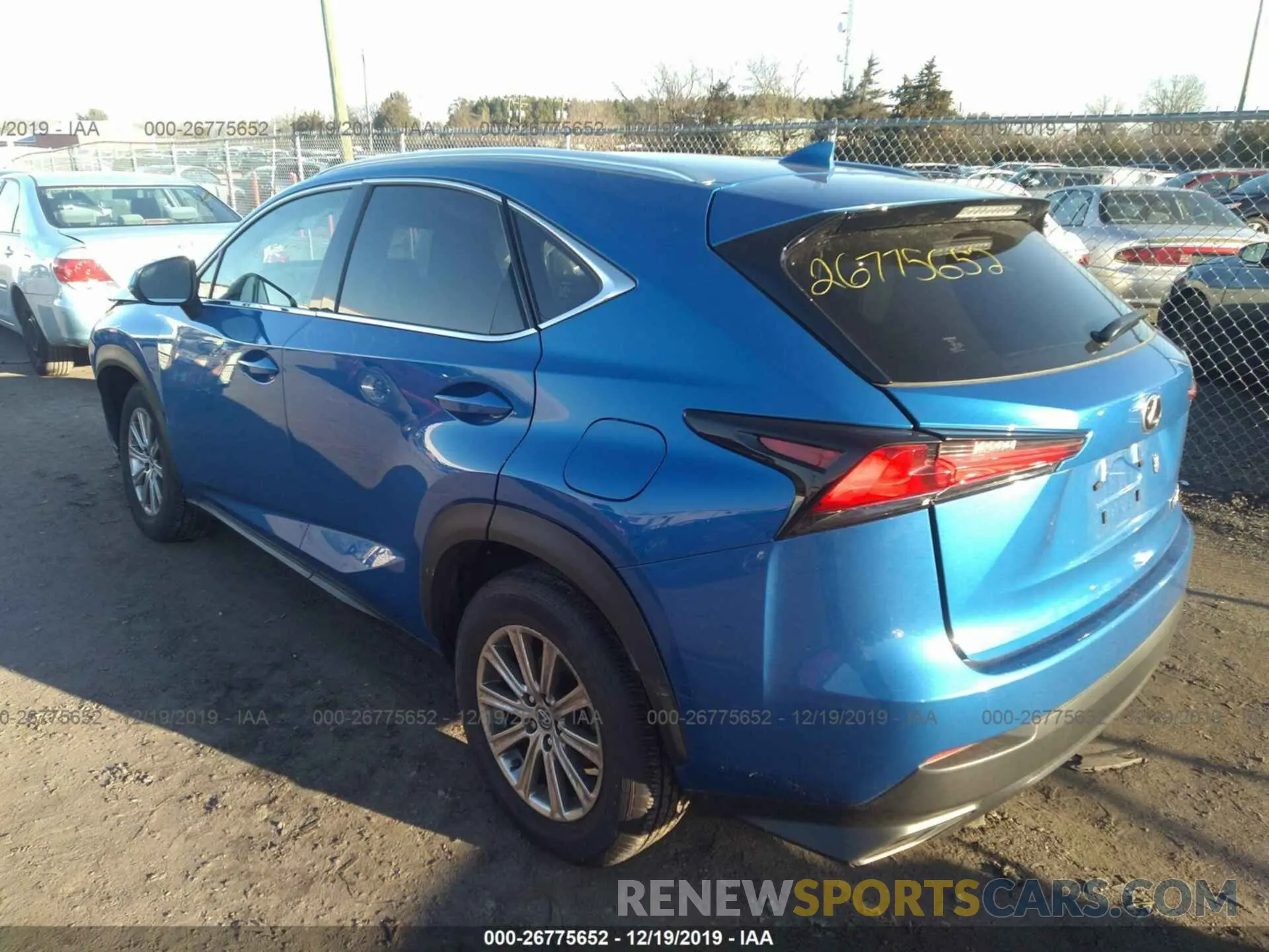 3 Photograph of a damaged car JTJBARBZ5K2205064 LEXUS NX 2019
