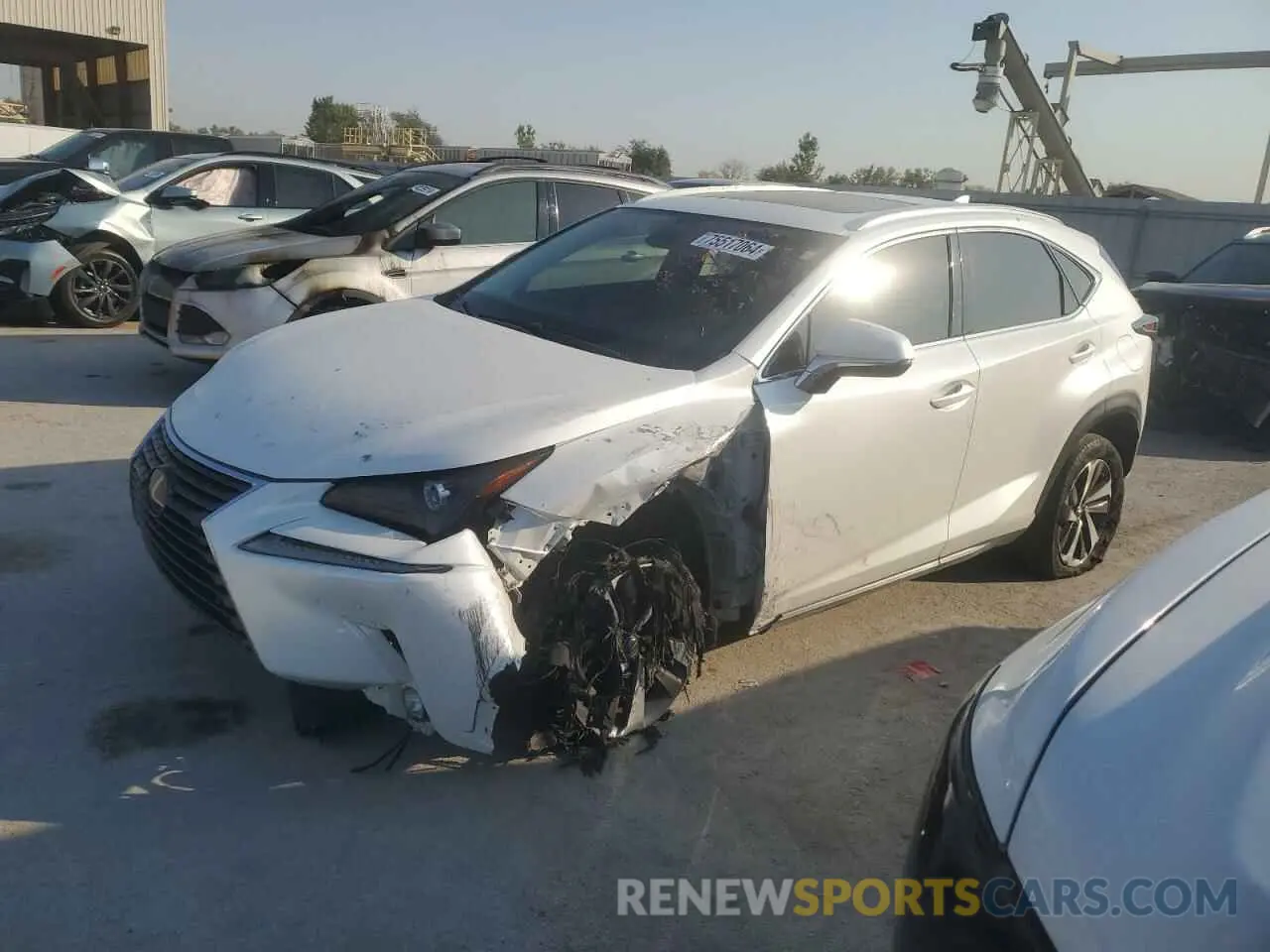 1 Photograph of a damaged car JTJBARBZ6K2184886 LEXUS NX 2019
