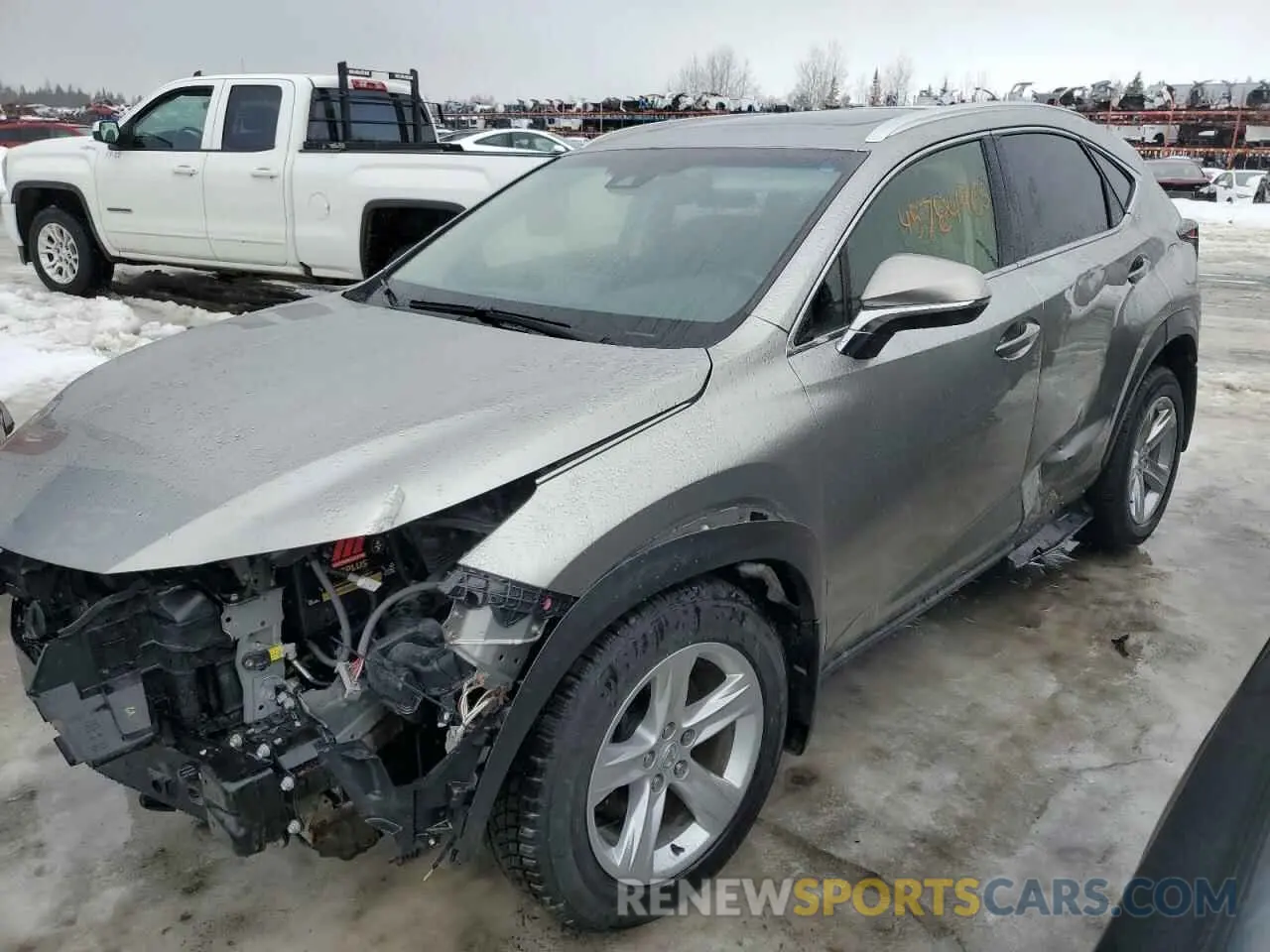 1 Photograph of a damaged car JTJBARBZ6K2207597 LEXUS NX 2019