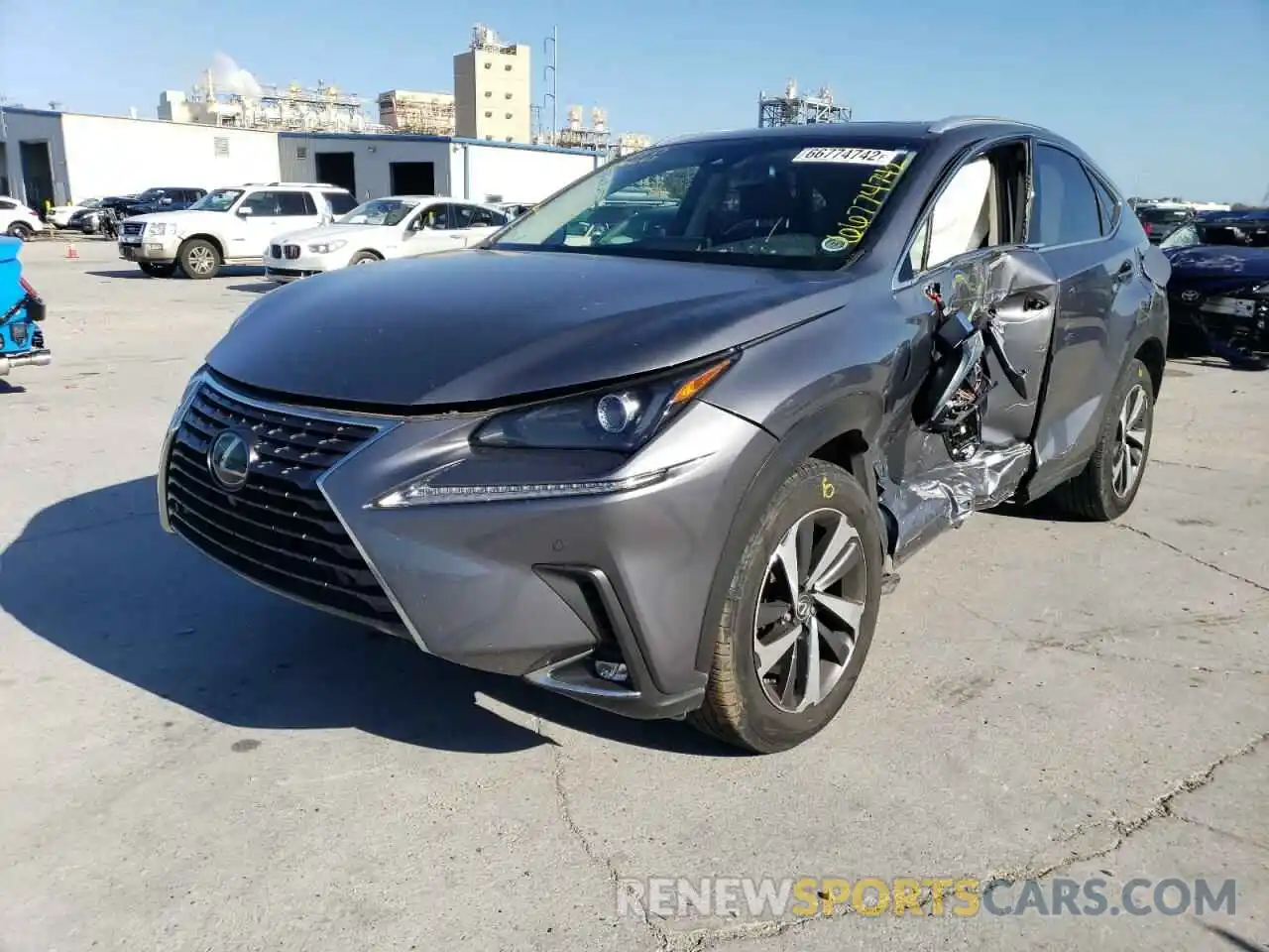 2 Photograph of a damaged car JTJBARBZ7K2185500 LEXUS NX 2019