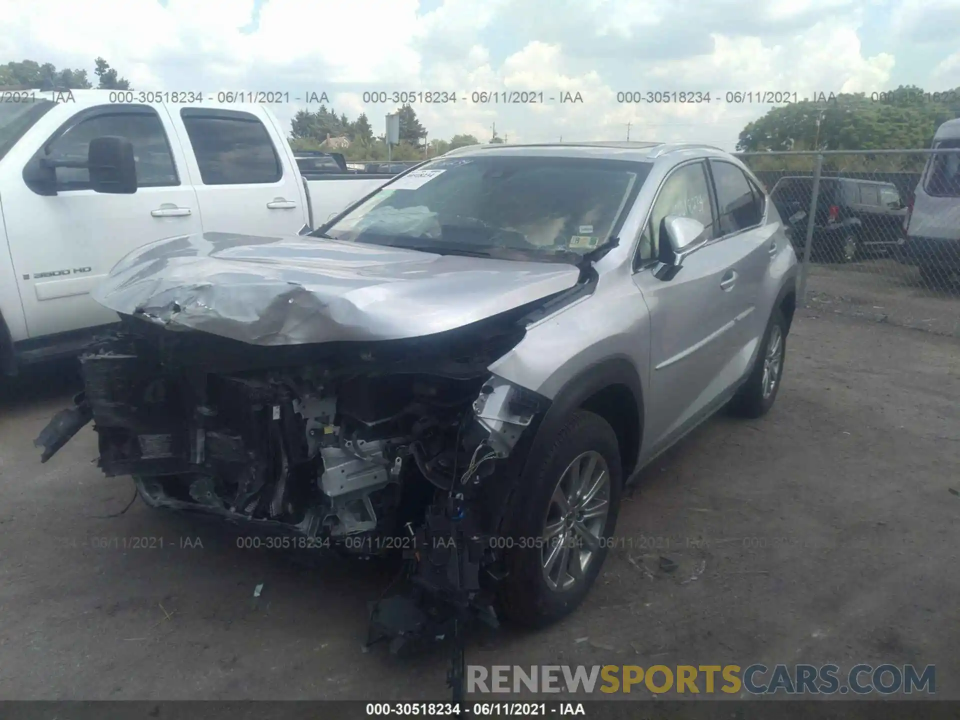 2 Photograph of a damaged car JTJBARBZ7K2186825 LEXUS NX 2019