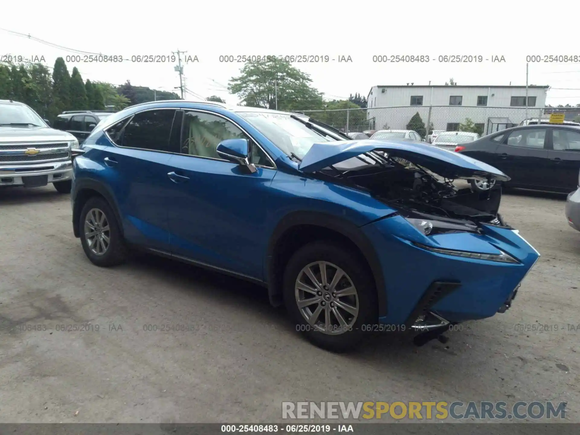 1 Photograph of a damaged car JTJBARBZ7K2188929 LEXUS NX 2019