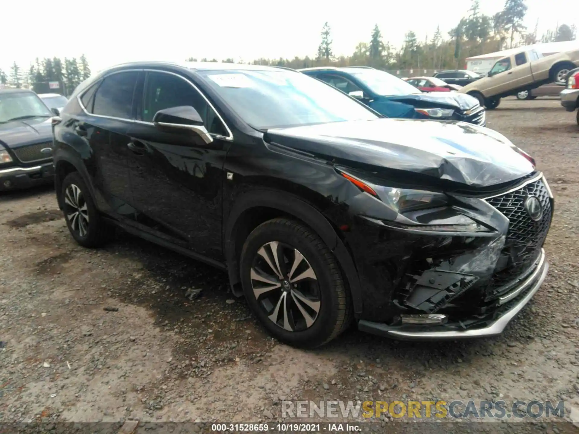 1 Photograph of a damaged car JTJBARBZ7K2199199 LEXUS NX 2019