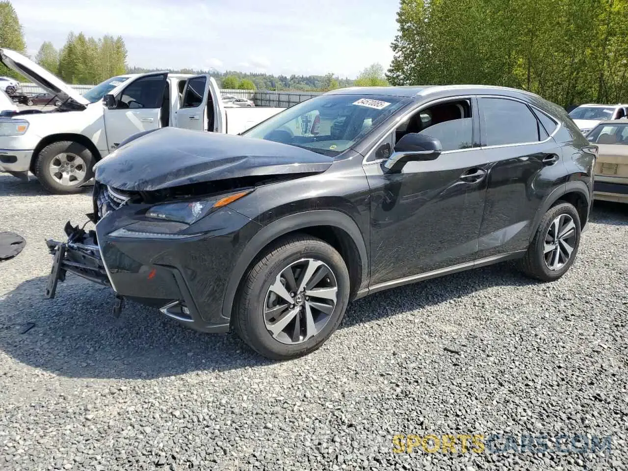 1 Photograph of a damaged car JTJBARBZ7K2212775 LEXUS NX 2019
