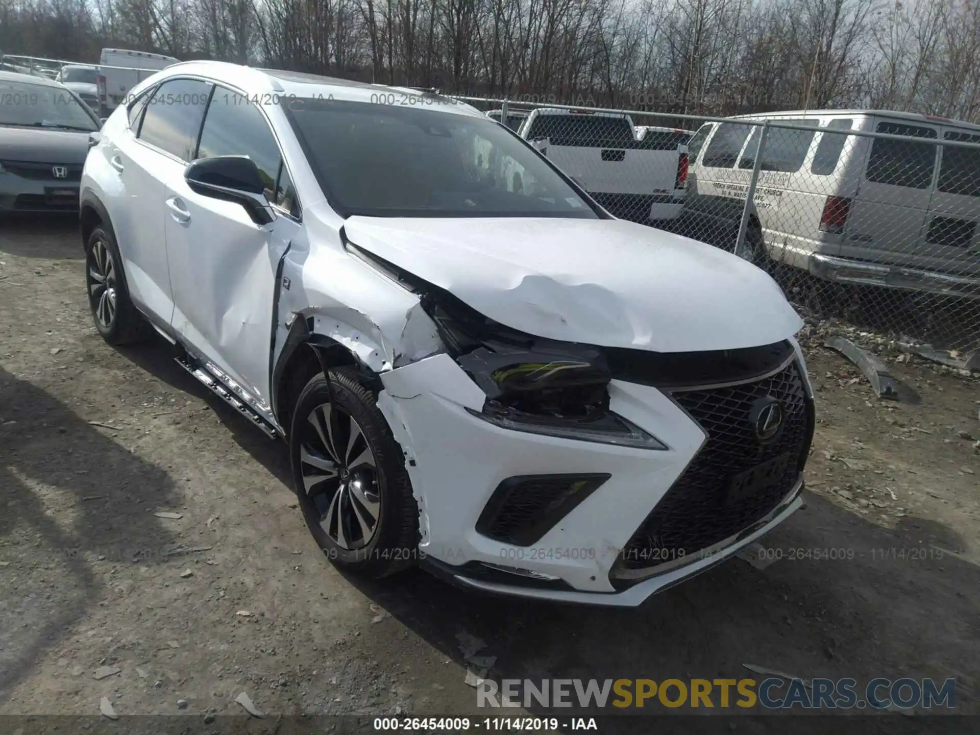 1 Photograph of a damaged car JTJBARBZ7K2217216 LEXUS NX 2019