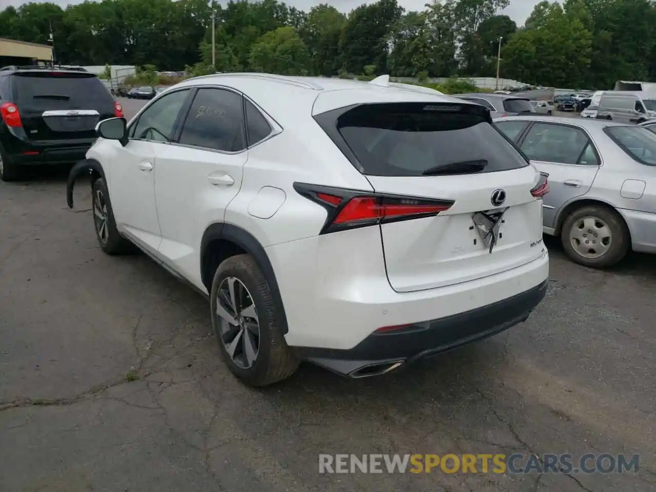 3 Photograph of a damaged car JTJBARBZ8K2183383 LEXUS NX 2019