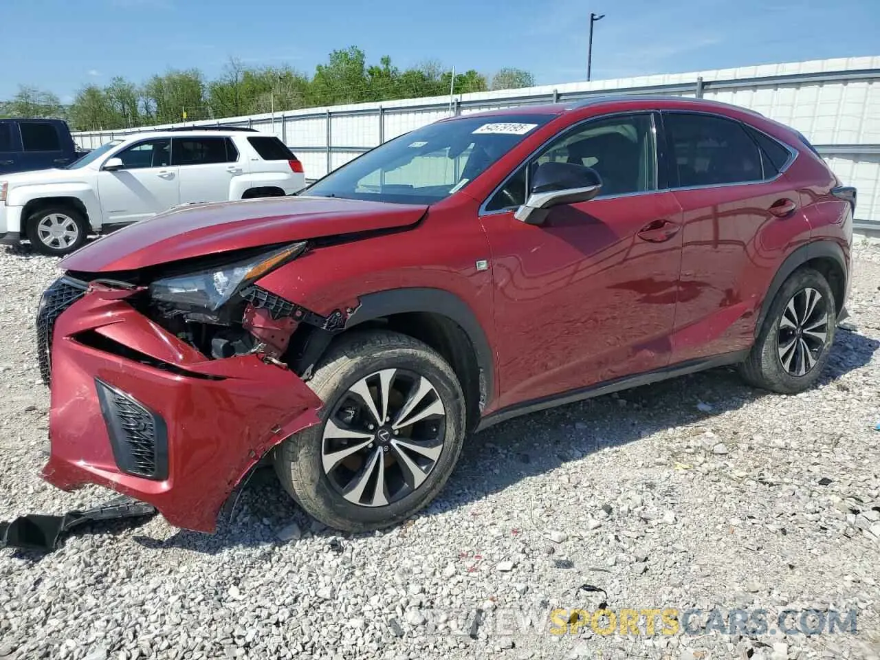 1 Photograph of a damaged car JTJBARBZ9K2181108 LEXUS NX 2019