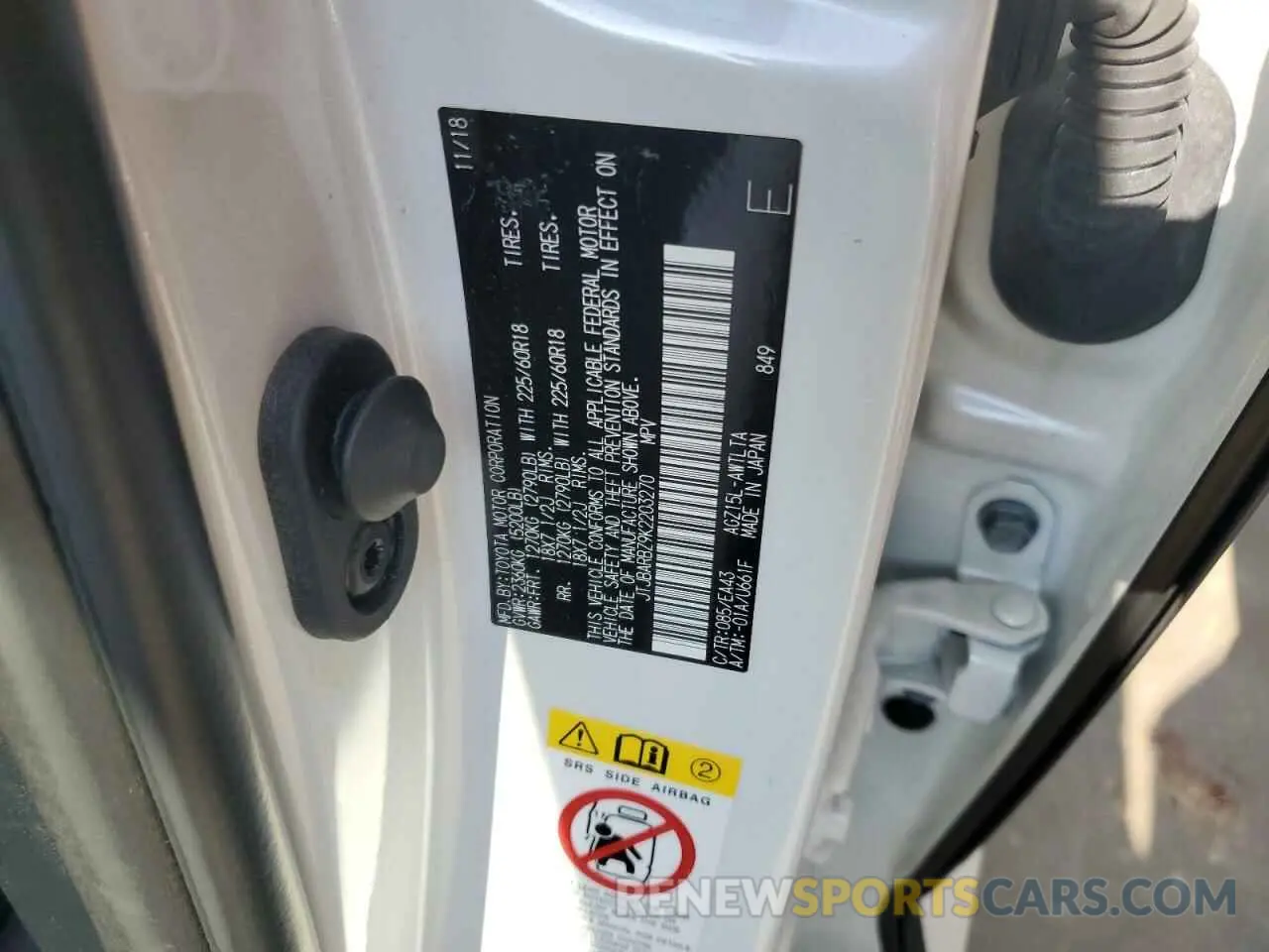 13 Photograph of a damaged car JTJBARBZ9K2203270 LEXUS NX 2019