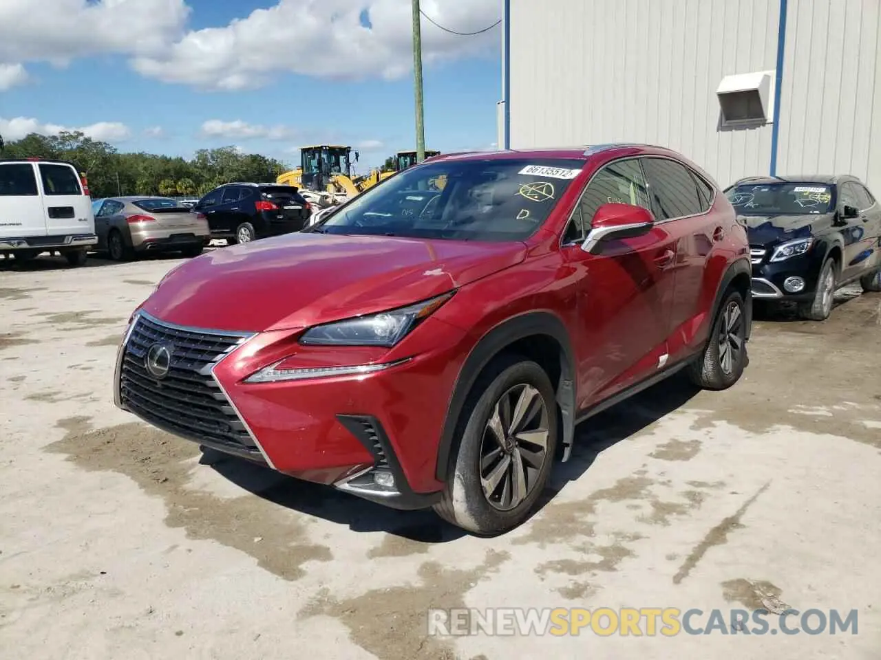 2 Photograph of a damaged car JTJBARBZXK2191890 LEXUS NX 2019