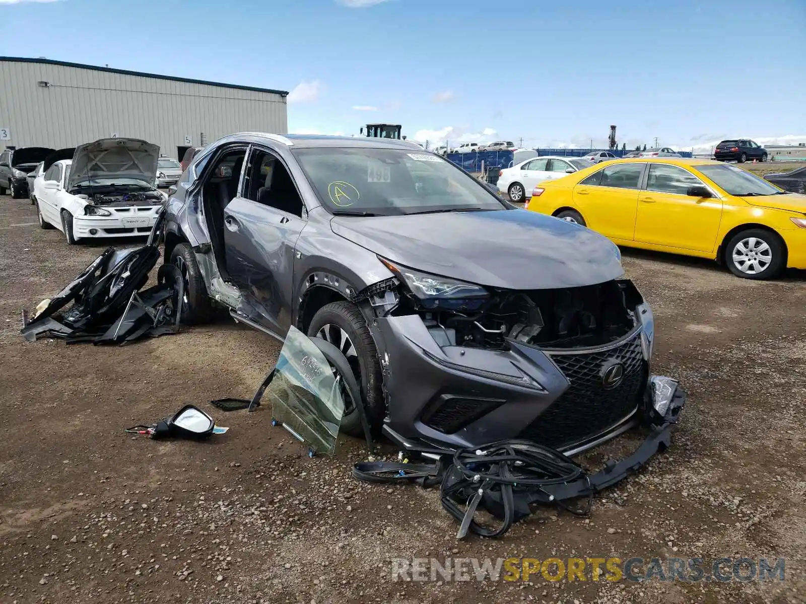 1 Photograph of a damaged car JTJBARBZXK2192621 LEXUS NX 2019