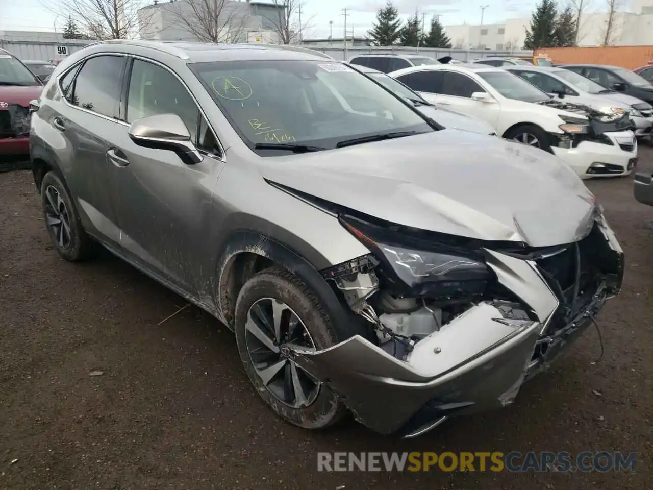 1 Photograph of a damaged car JTJBARBZXK2206372 LEXUS NX 2019