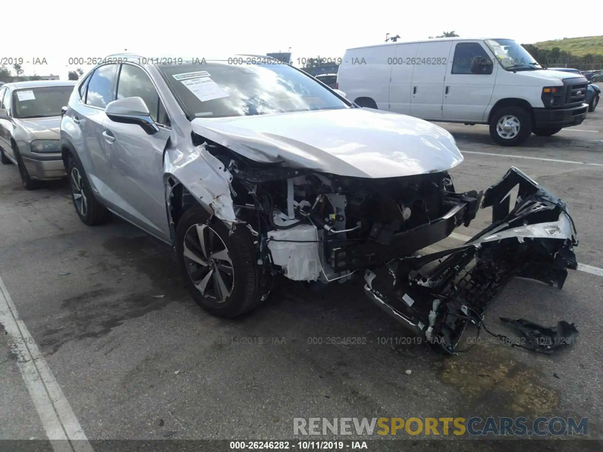 1 Photograph of a damaged car JTJBJRBZ0K2115711 LEXUS NX 2019