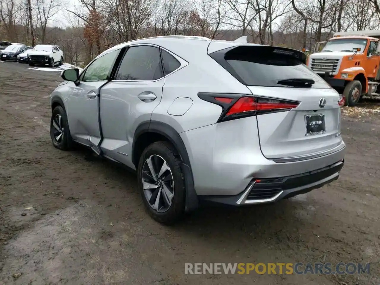 3 Photograph of a damaged car JTJBJRBZ1K2102031 LEXUS NX 2019