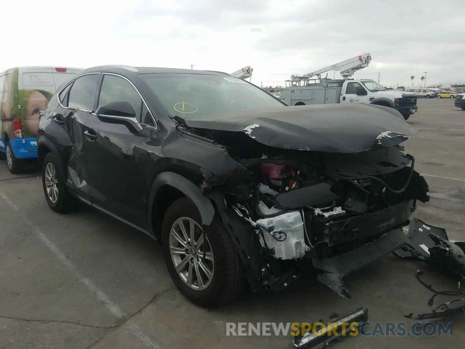 1 Photograph of a damaged car JTJBJRBZ1K2124384 LEXUS NX 2019