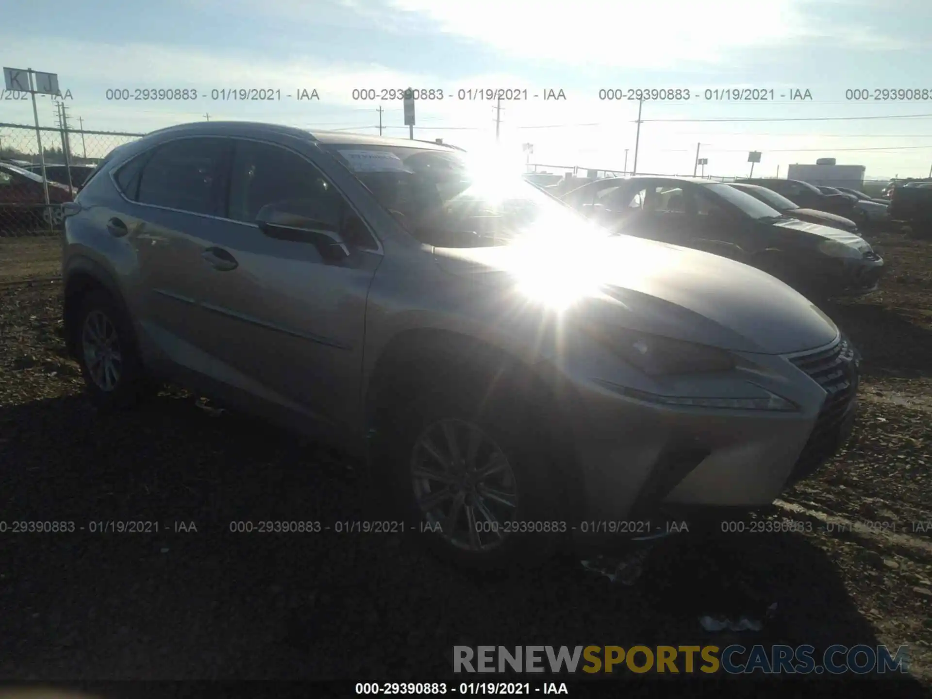 1 Photograph of a damaged car JTJBJRBZ2K2112728 LEXUS NX 2019