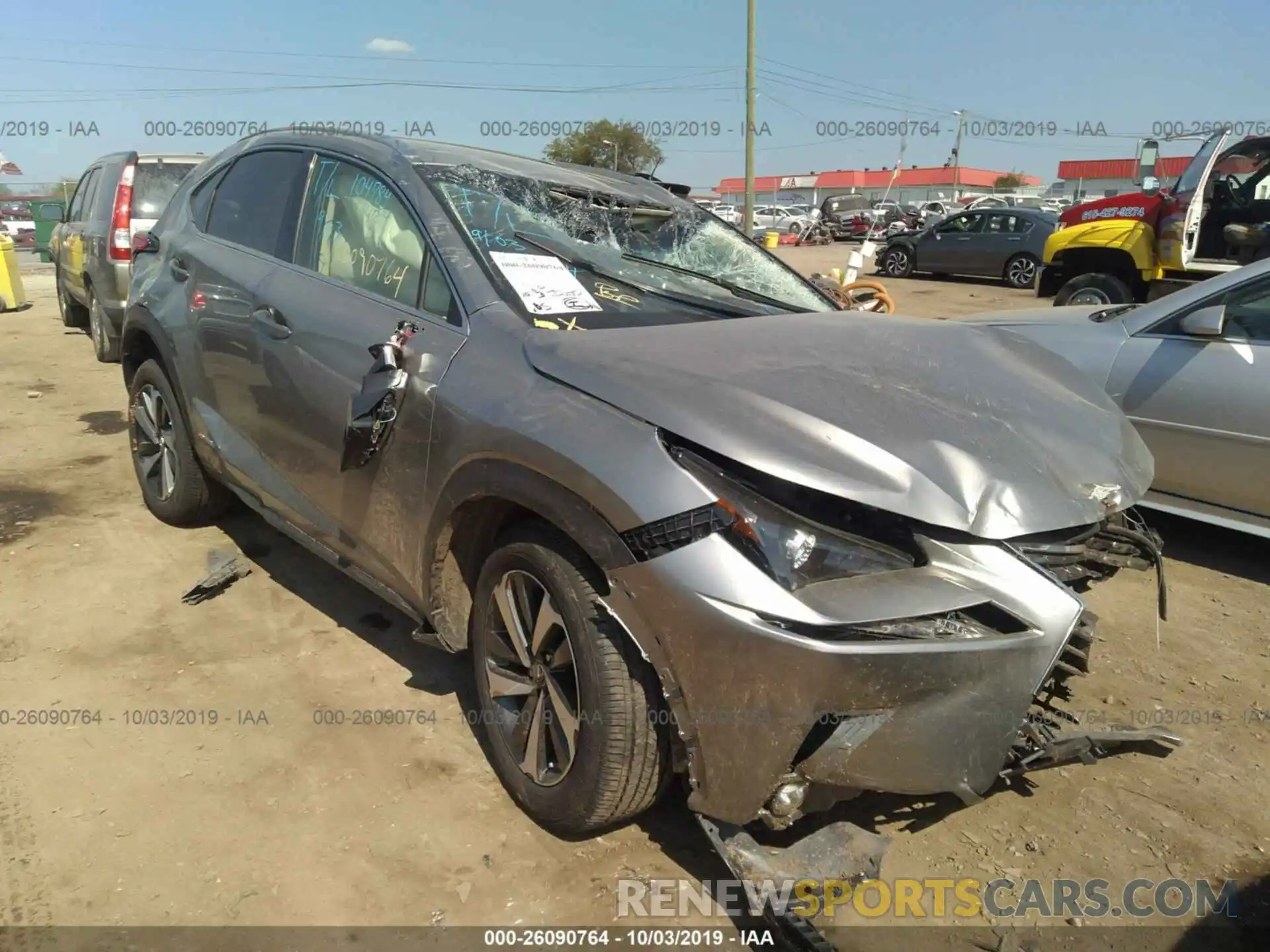 1 Photograph of a damaged car JTJBJRBZ2K2117153 LEXUS NX 2019