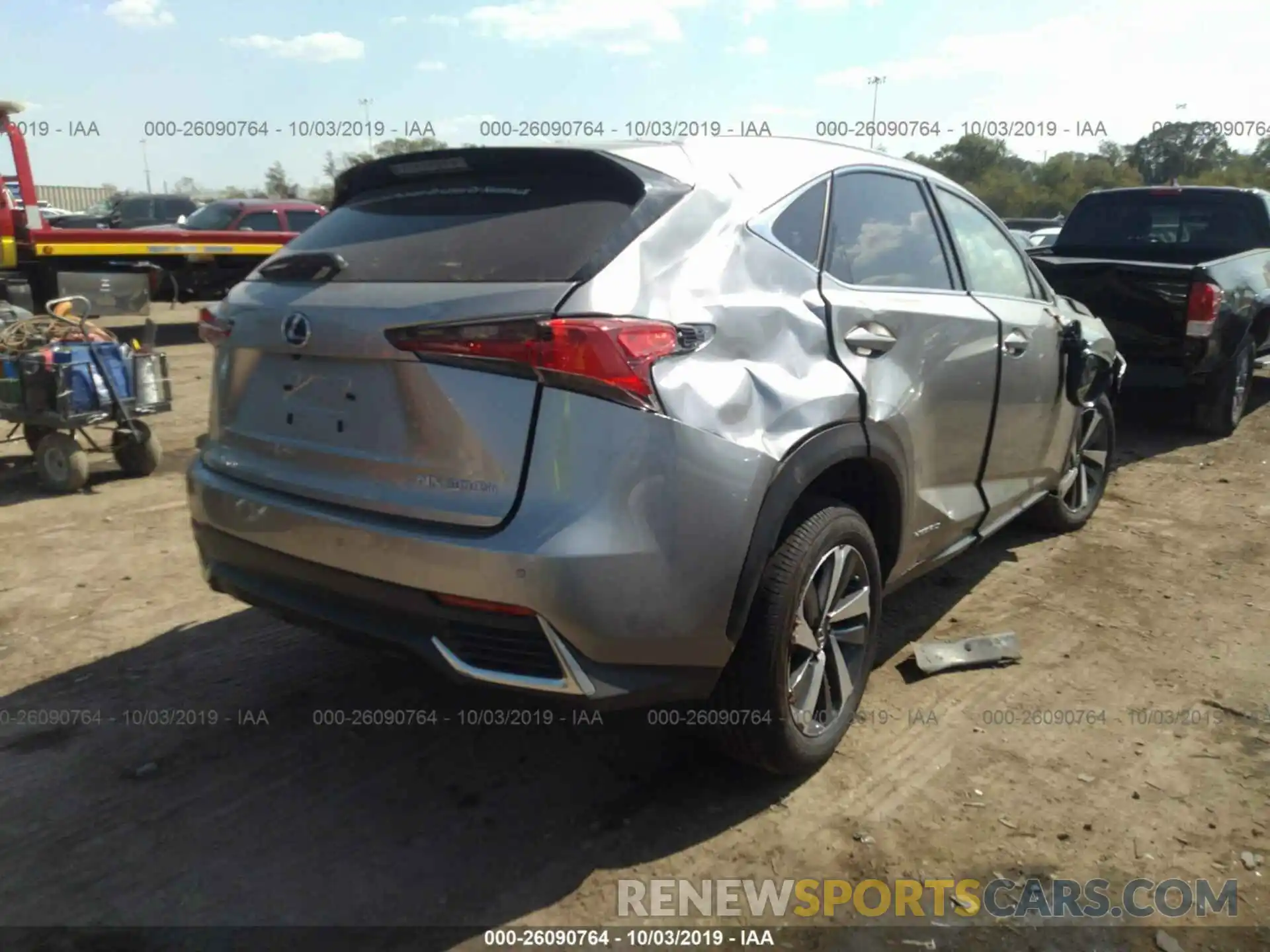 4 Photograph of a damaged car JTJBJRBZ2K2117153 LEXUS NX 2019