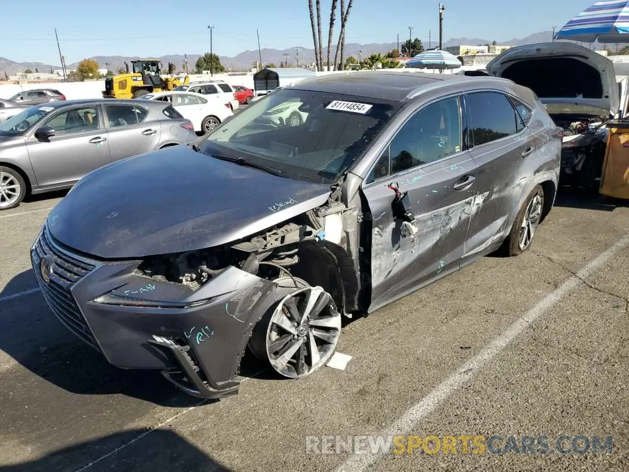 1 Photograph of a damaged car JTJBJRBZ3K2111233 LEXUS NX 2019