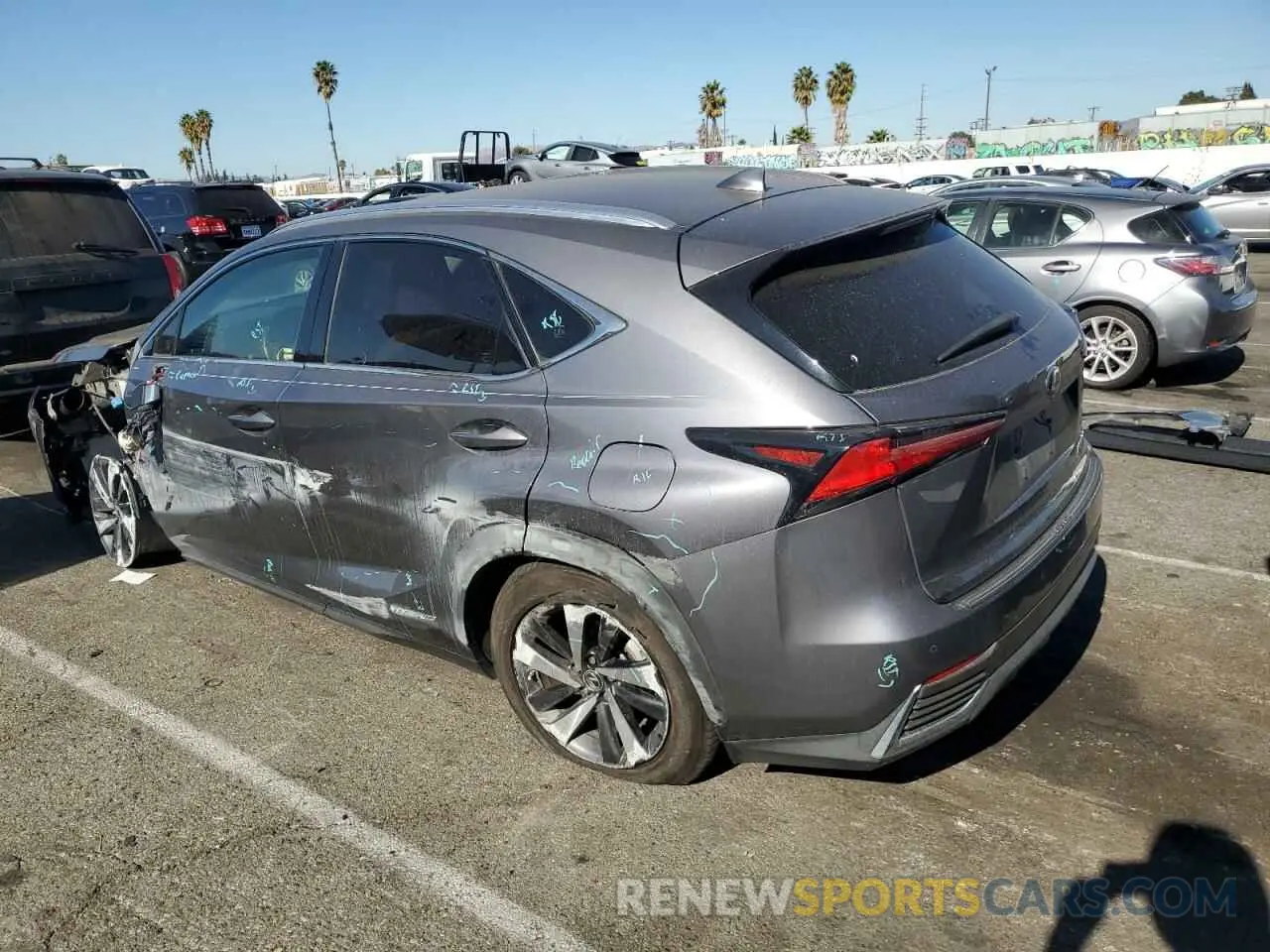 2 Photograph of a damaged car JTJBJRBZ3K2111233 LEXUS NX 2019