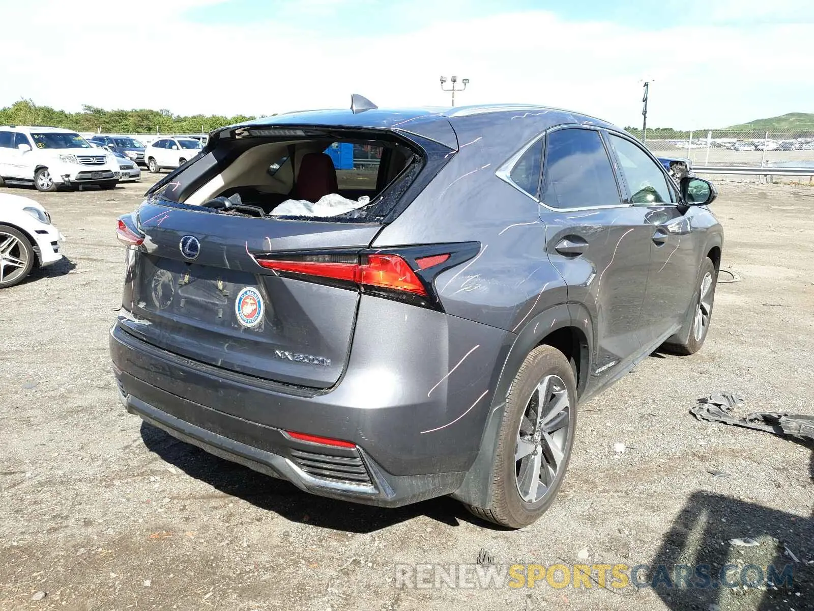 4 Photograph of a damaged car JTJBJRBZ3K2113421 LEXUS NX 2019
