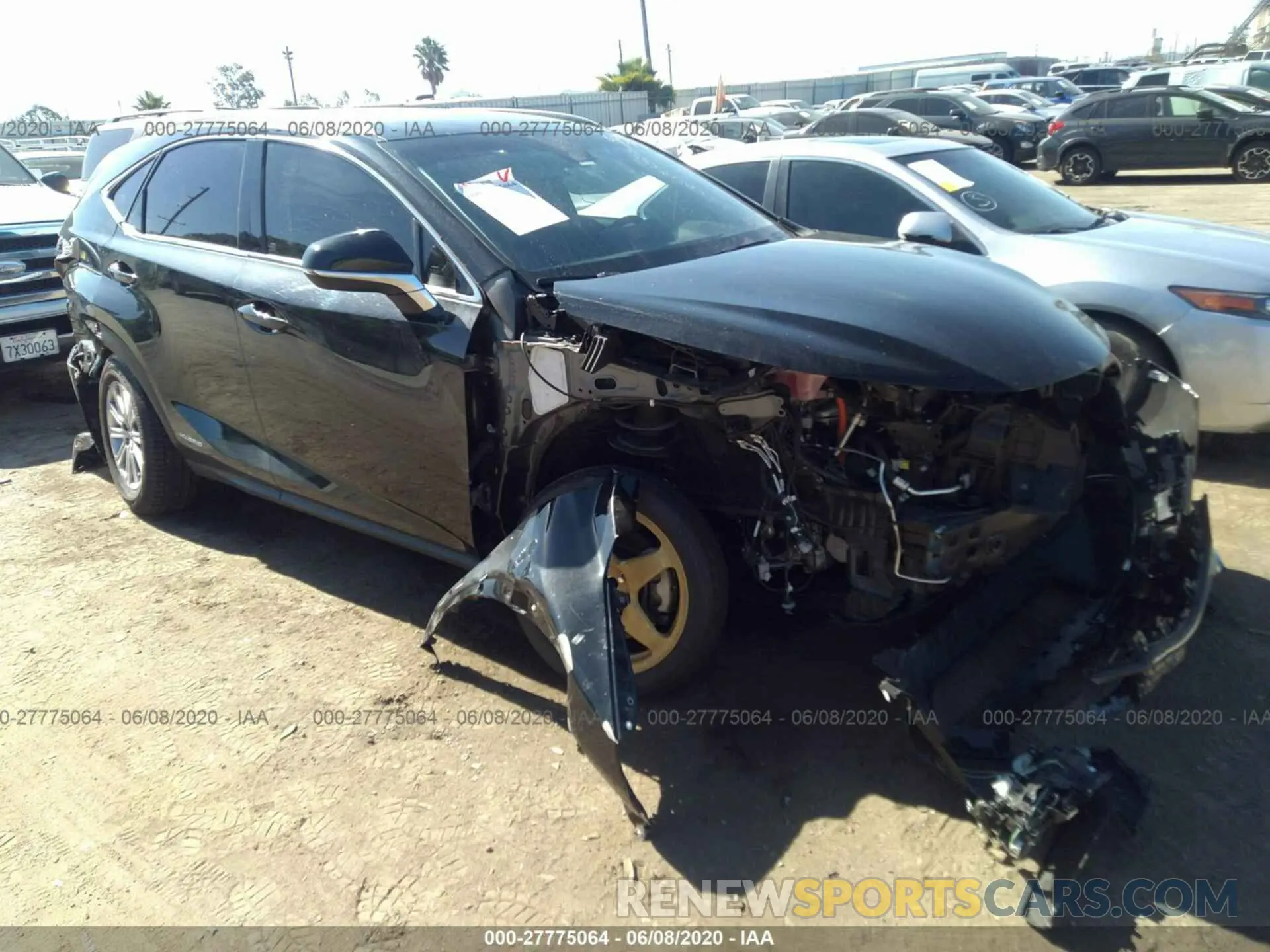 1 Photograph of a damaged car JTJBJRBZ4K2112021 LEXUS NX 2019