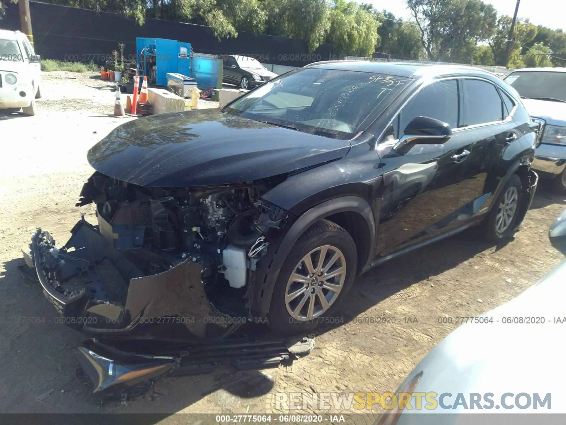 2 Photograph of a damaged car JTJBJRBZ4K2112021 LEXUS NX 2019