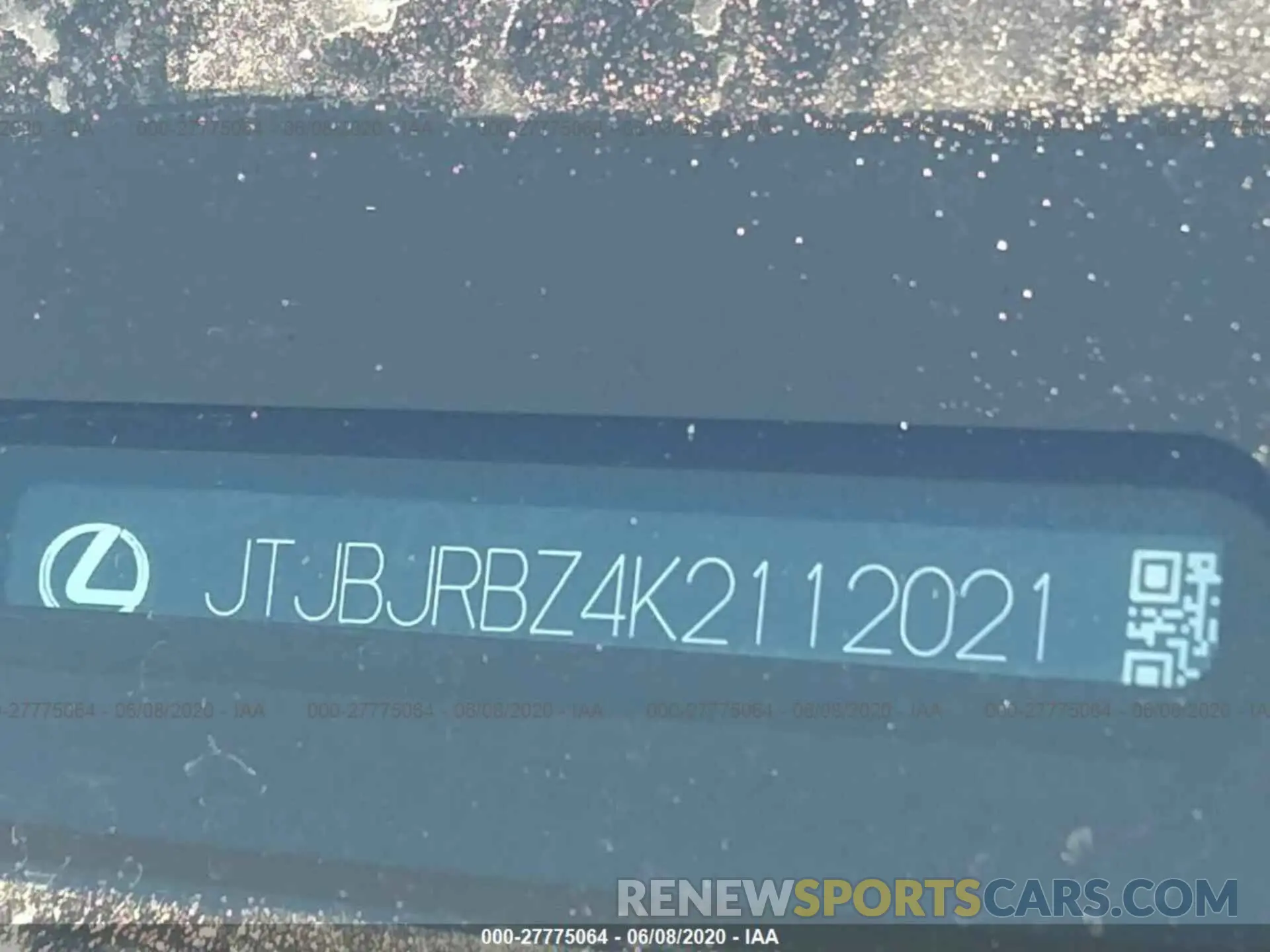 9 Photograph of a damaged car JTJBJRBZ4K2112021 LEXUS NX 2019