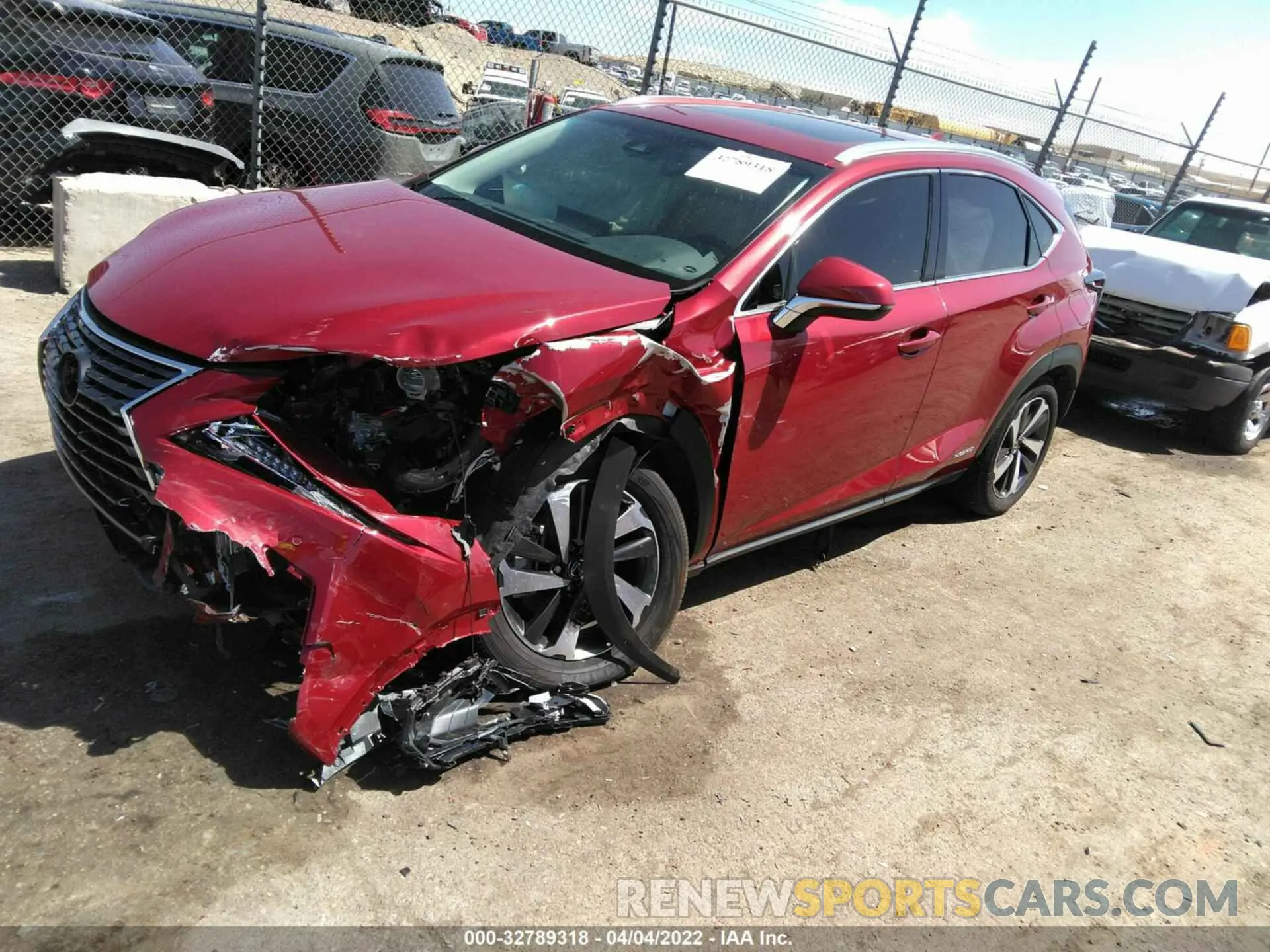 2 Photograph of a damaged car JTJBJRBZ7K2096848 LEXUS NX 2019