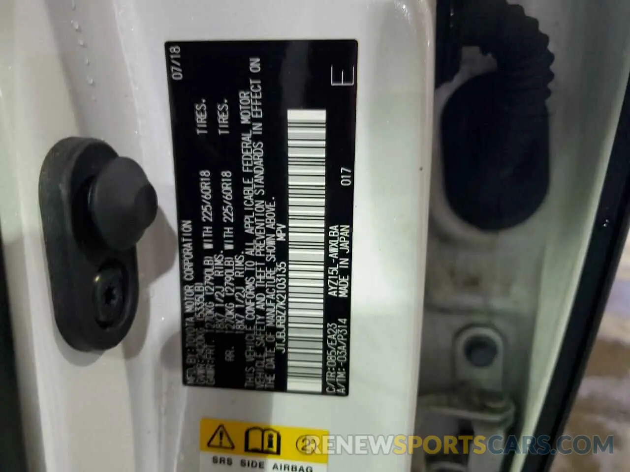 14 Photograph of a damaged car JTJBJRBZ7K2103135 LEXUS NX 2019