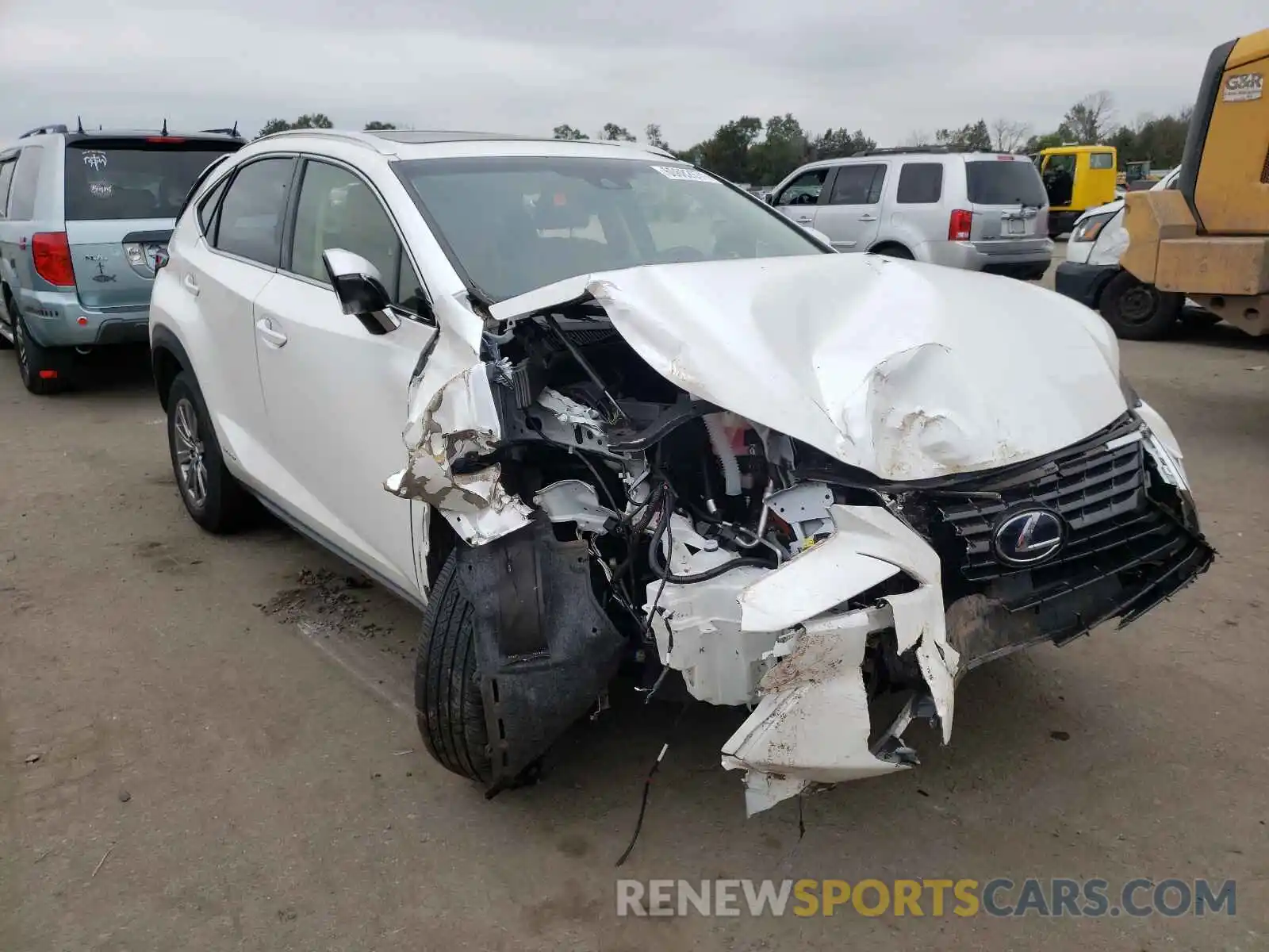 1 Photograph of a damaged car JTJBJRBZ7K2115138 LEXUS NX 2019