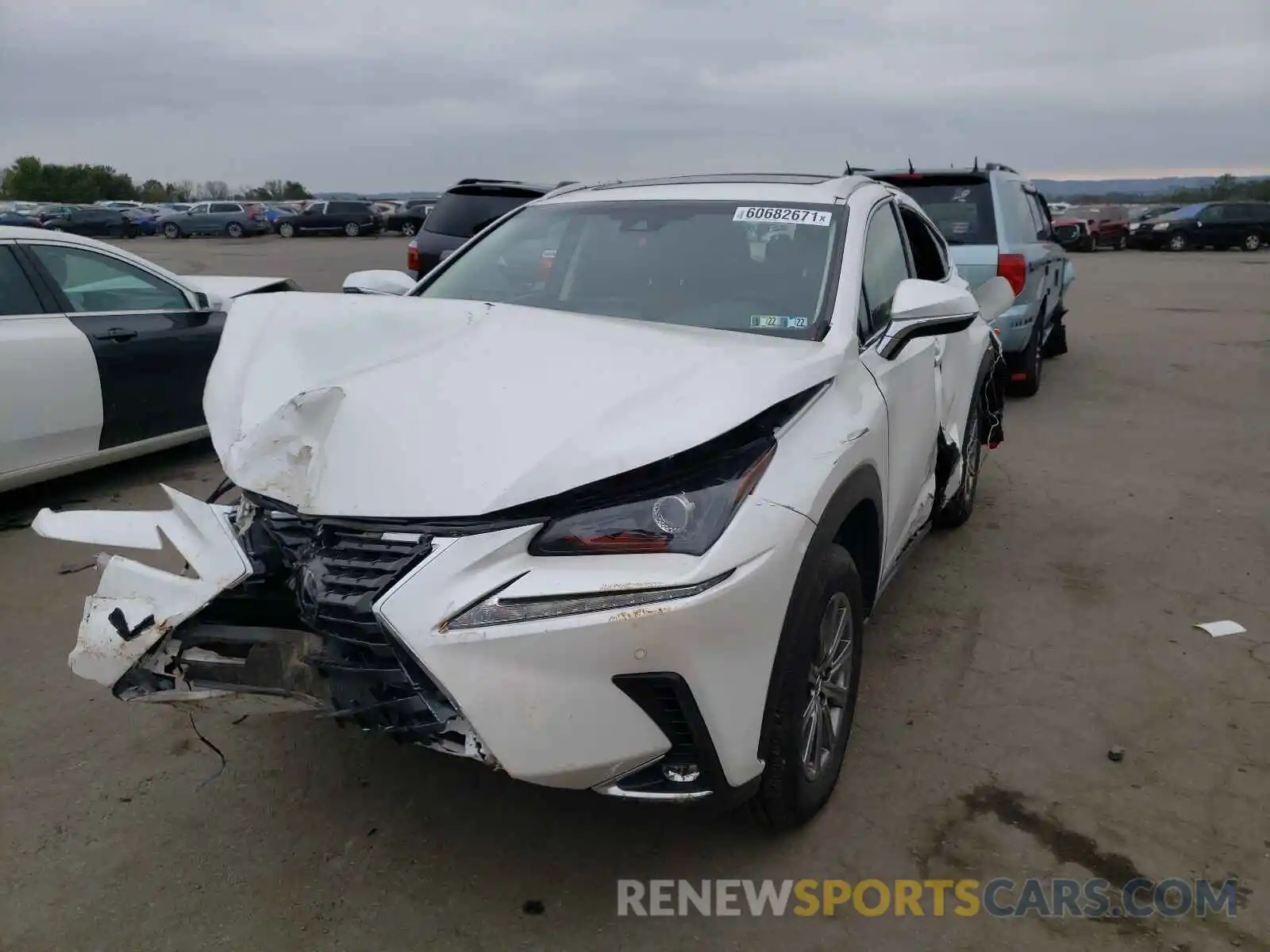 2 Photograph of a damaged car JTJBJRBZ7K2115138 LEXUS NX 2019