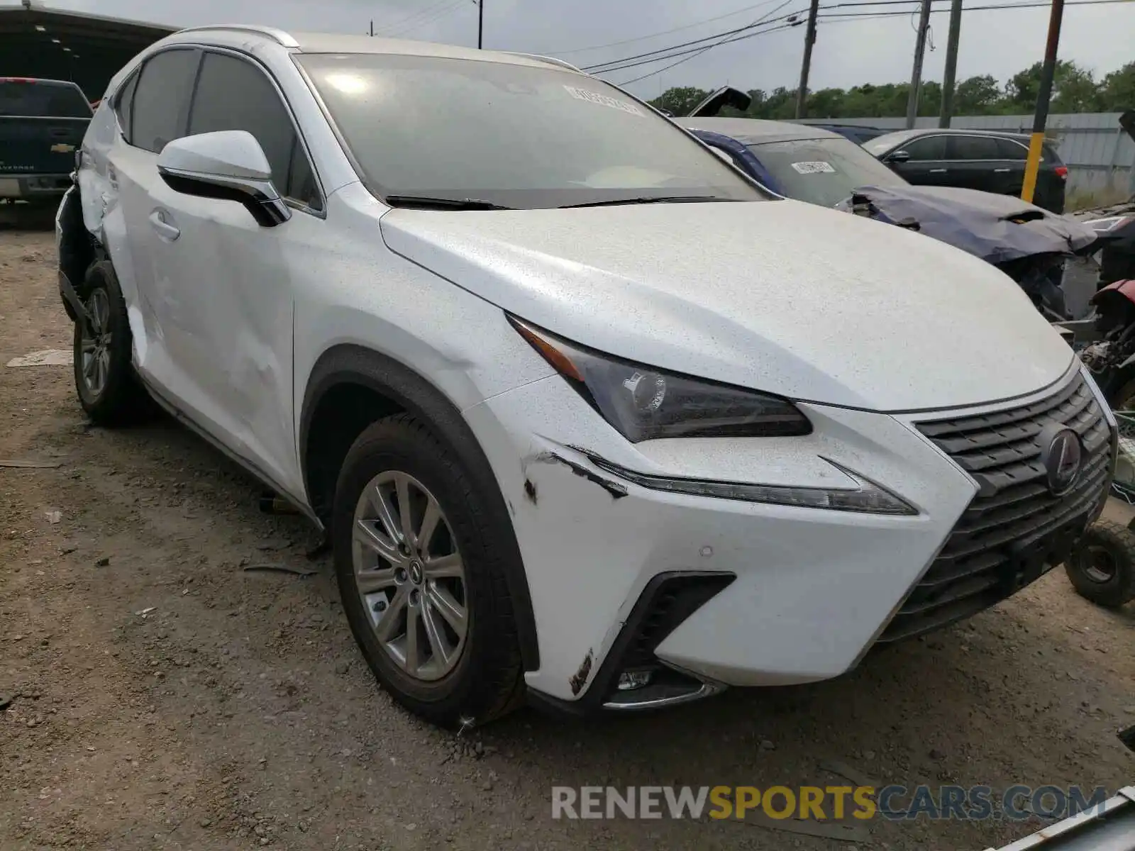 1 Photograph of a damaged car JTJBJRBZ7K2121795 LEXUS NX 2019