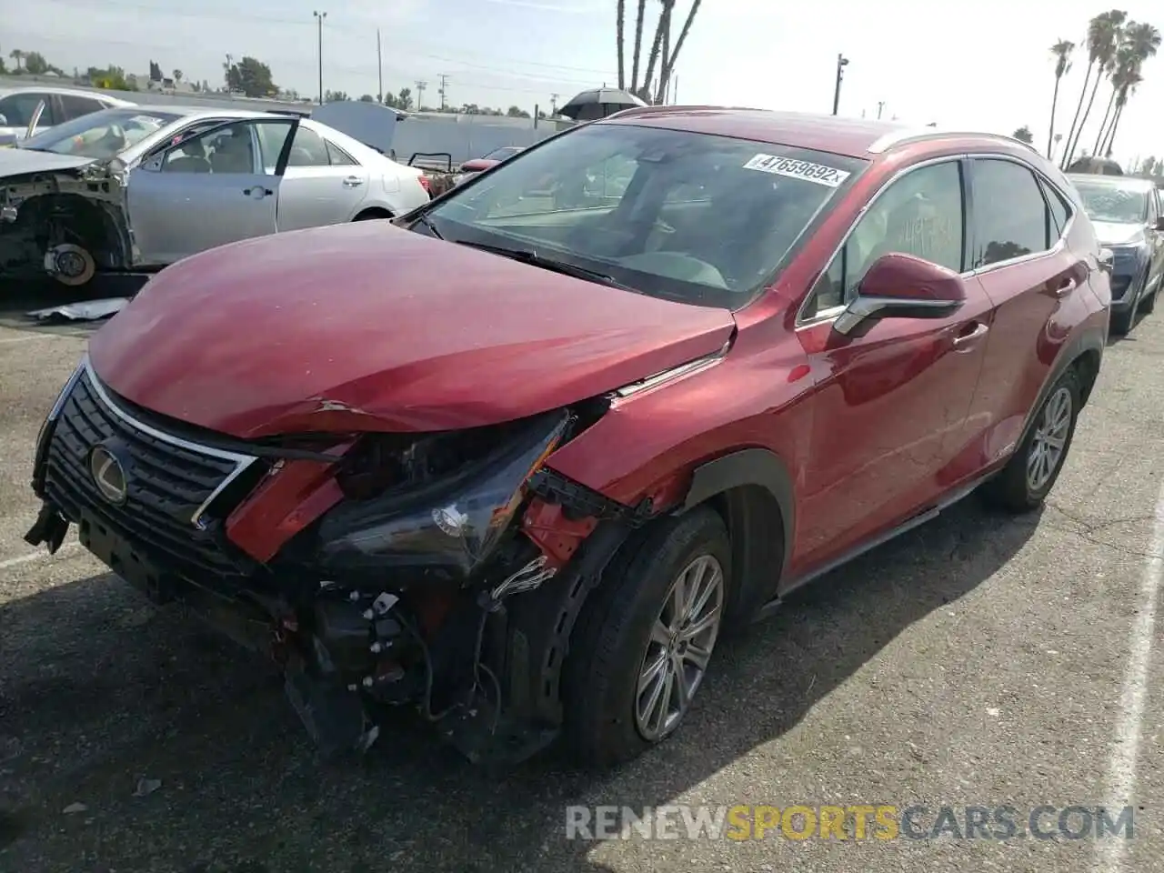 2 Photograph of a damaged car JTJBJRBZ9K2098245 LEXUS NX 2019